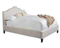 Aster Natural Queen Upholstered Bed