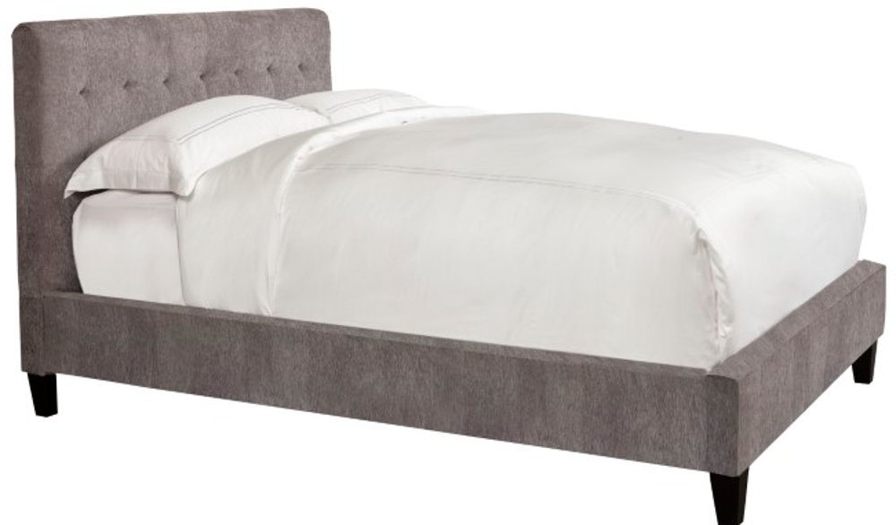 Iris Gray Queen Upholstered Bed