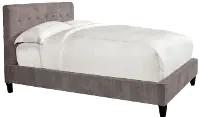 Iris Gray King Upholstered Bed