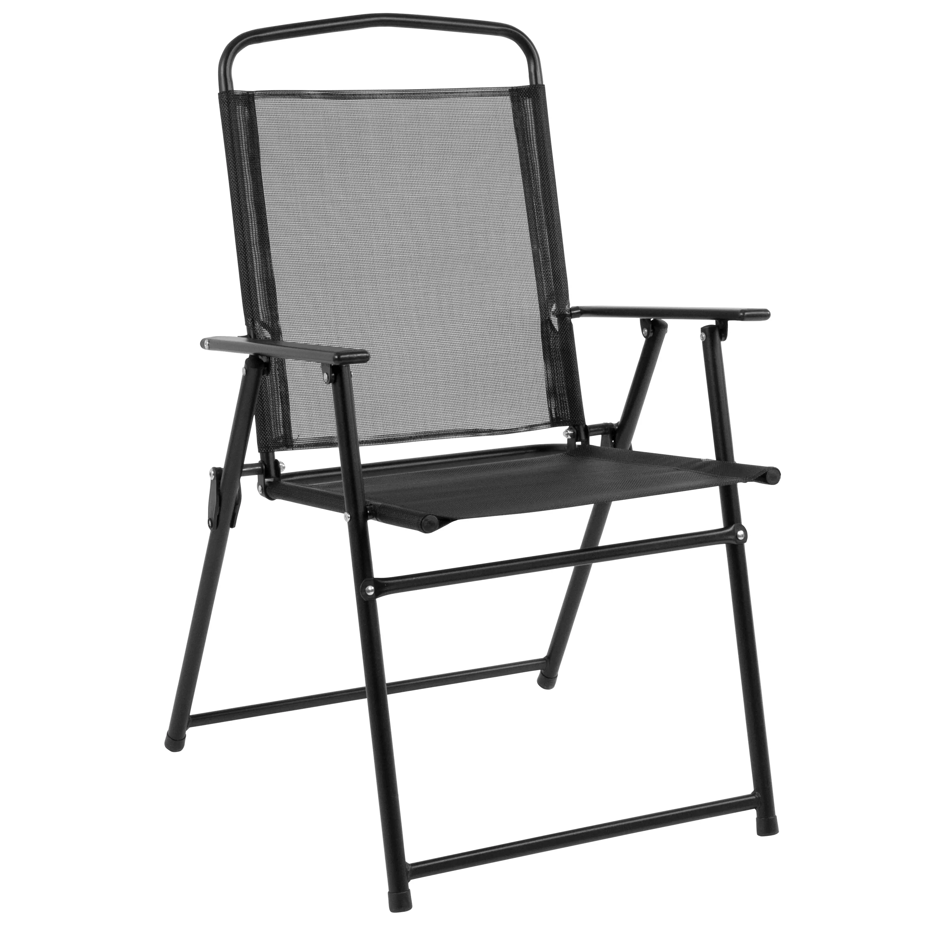 Black 6 Piece Patio Garden Set with Umbrella-4