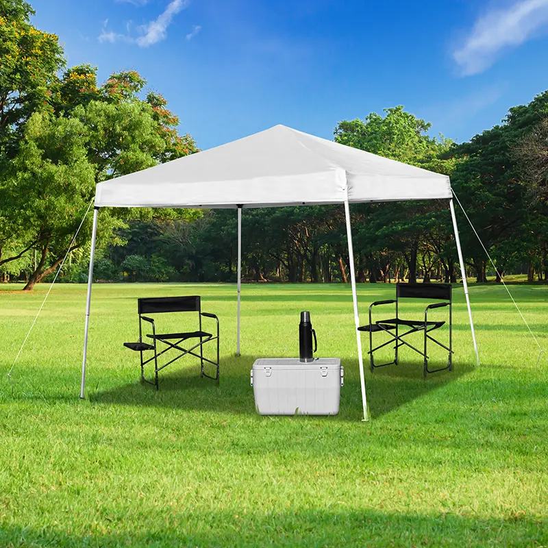8' x 8' White Canopy Tent-2
