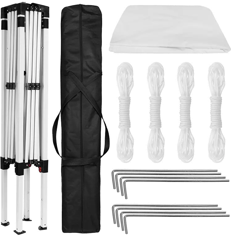 8' x 8' White Canopy Tent-1