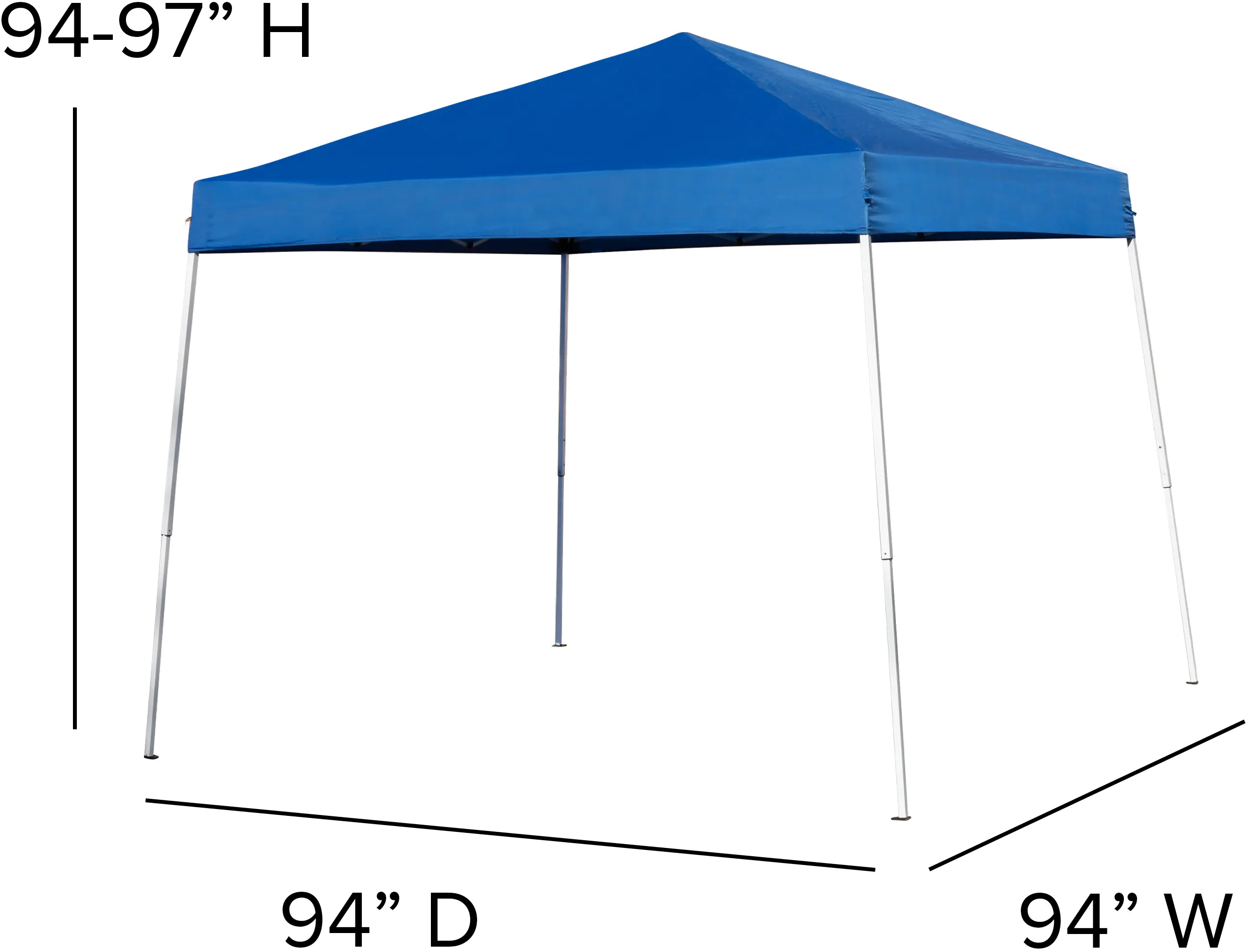 8' x 8' Blue Canopy Tent-3