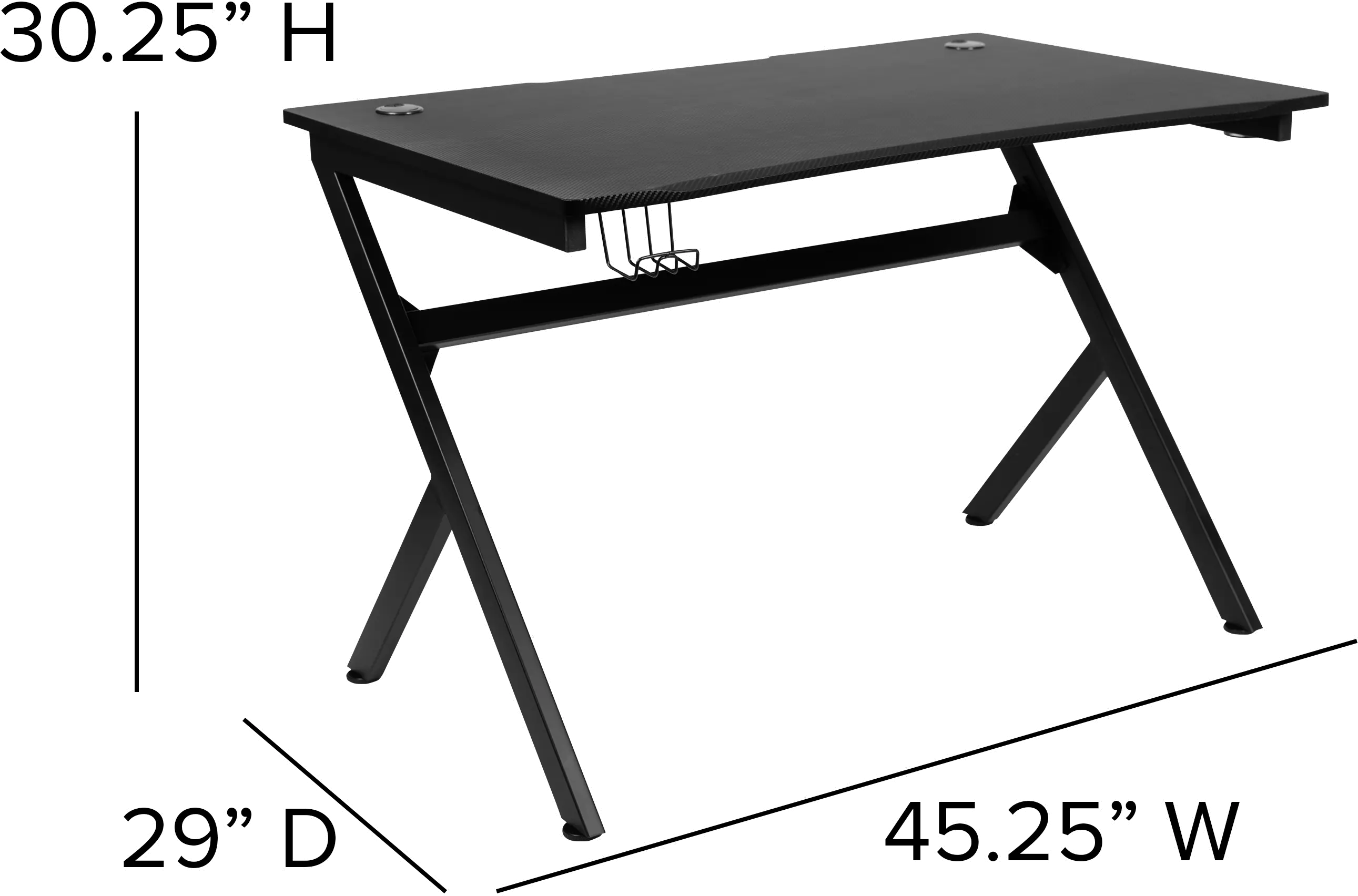 Play Black Gaming Desk-3