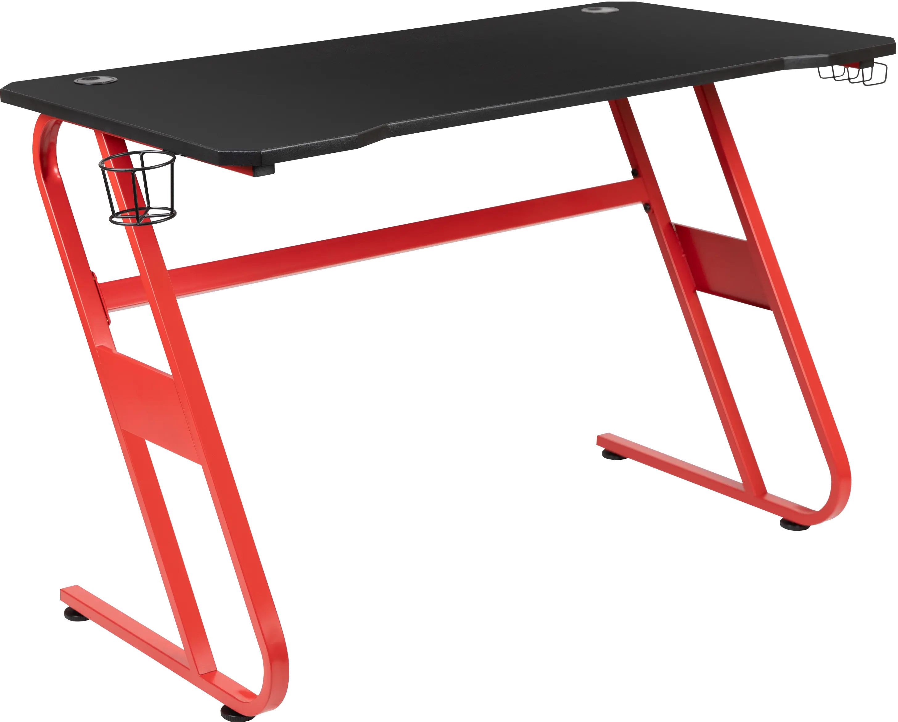 Clifford Red Ergonomic Gaming Desk-4