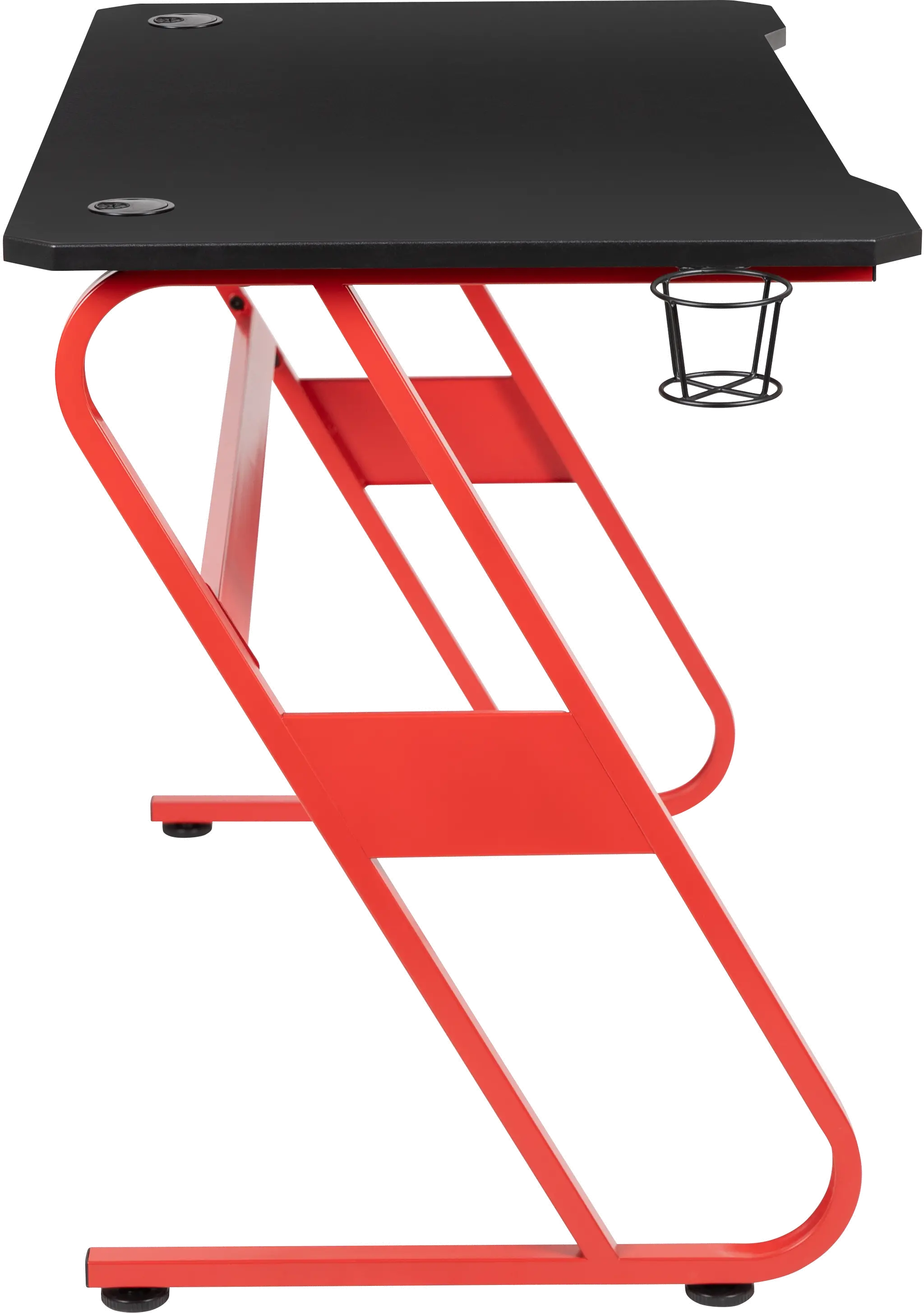 Clifford Red Ergonomic Gaming Desk-5
