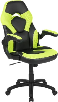 X10 Green and Black Gaming Swivel Chair