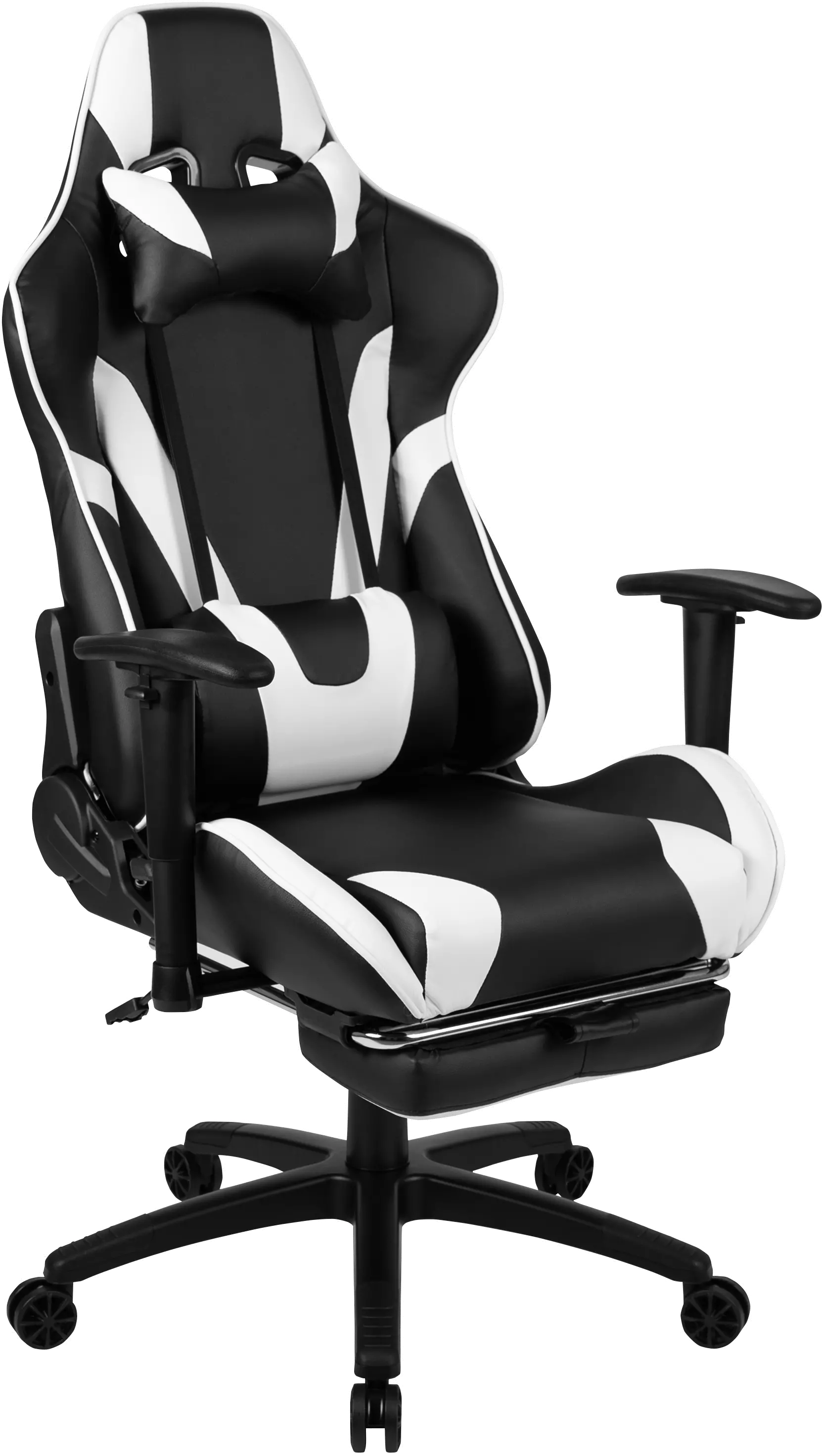 X30 White and Black Gaming Swivel Chair-4
