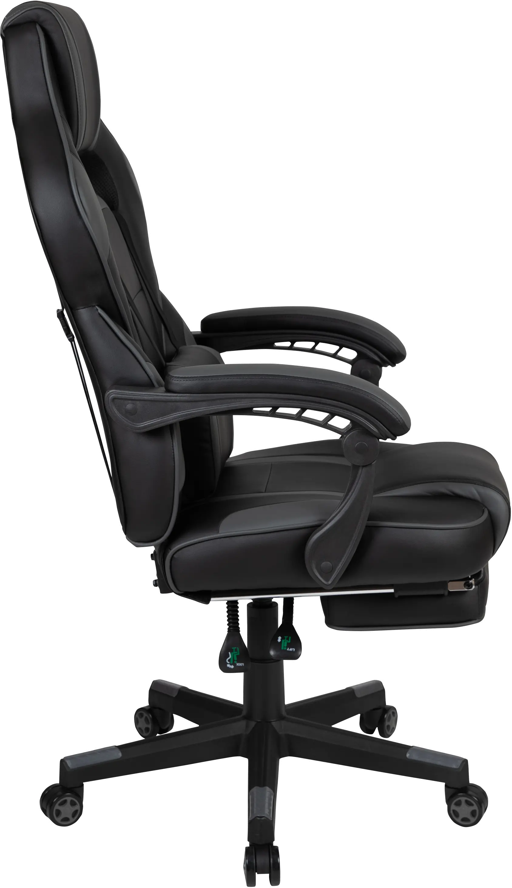 Gray and Black Gaming Swivel Chair - X40-5