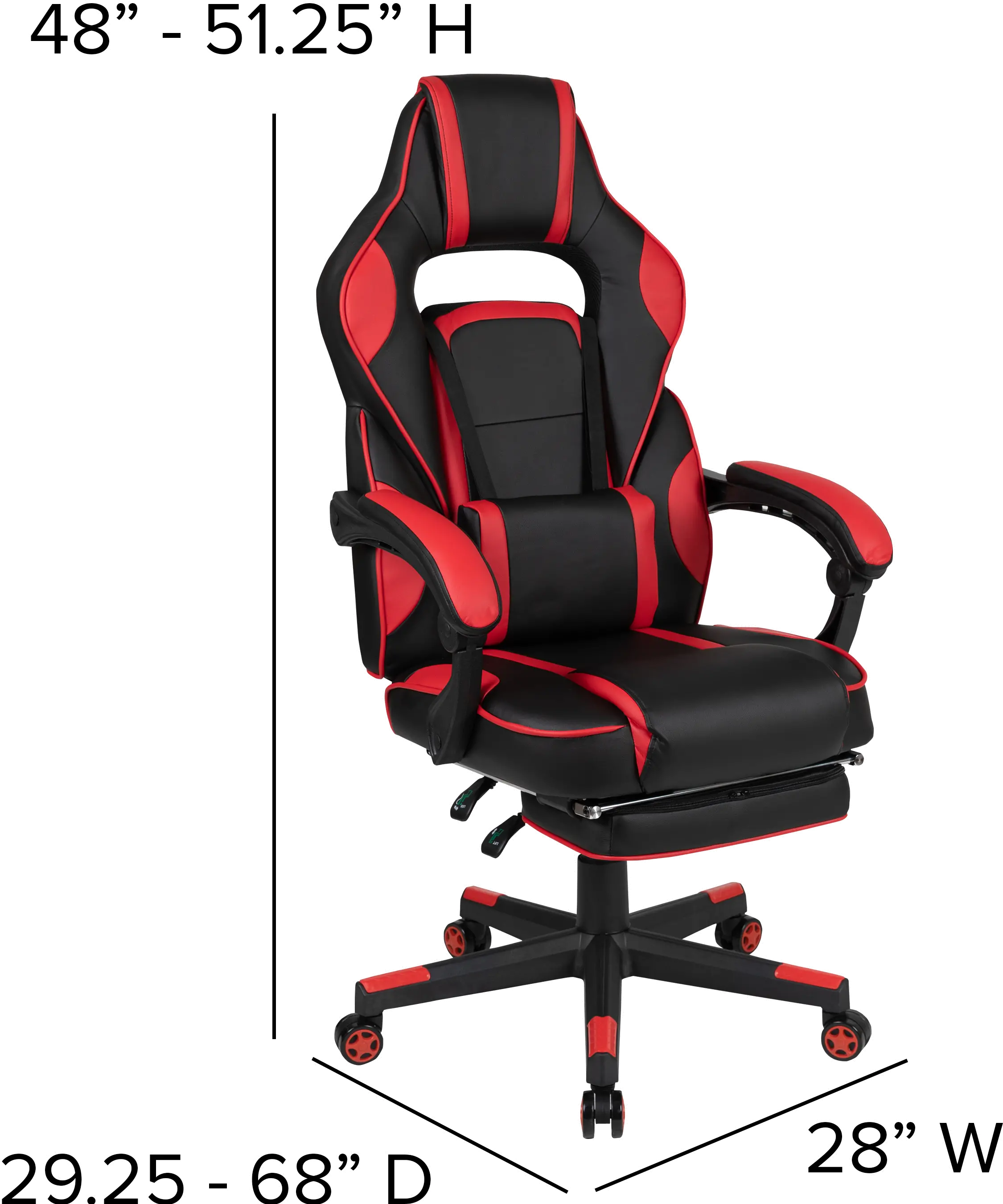 Red and Black Gaming Swivel Chair - X40-3