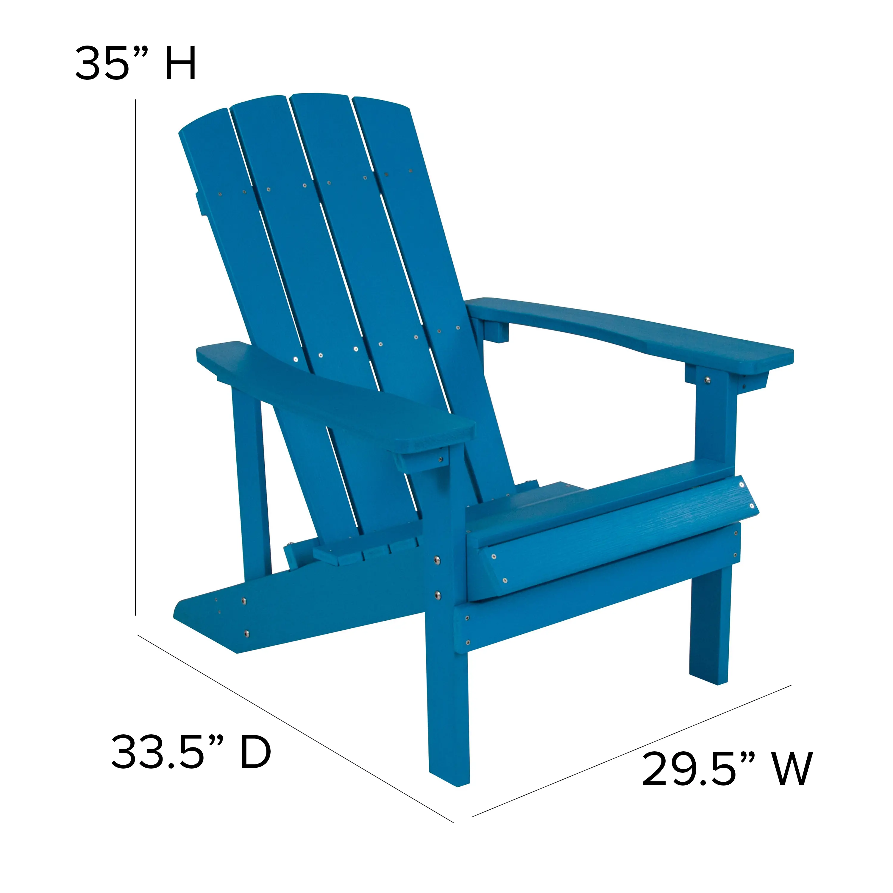 Blue Adirondack Chair-3