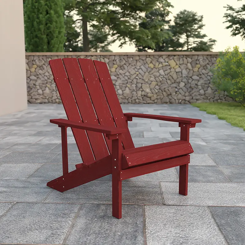 Red Adirondack Chair-2