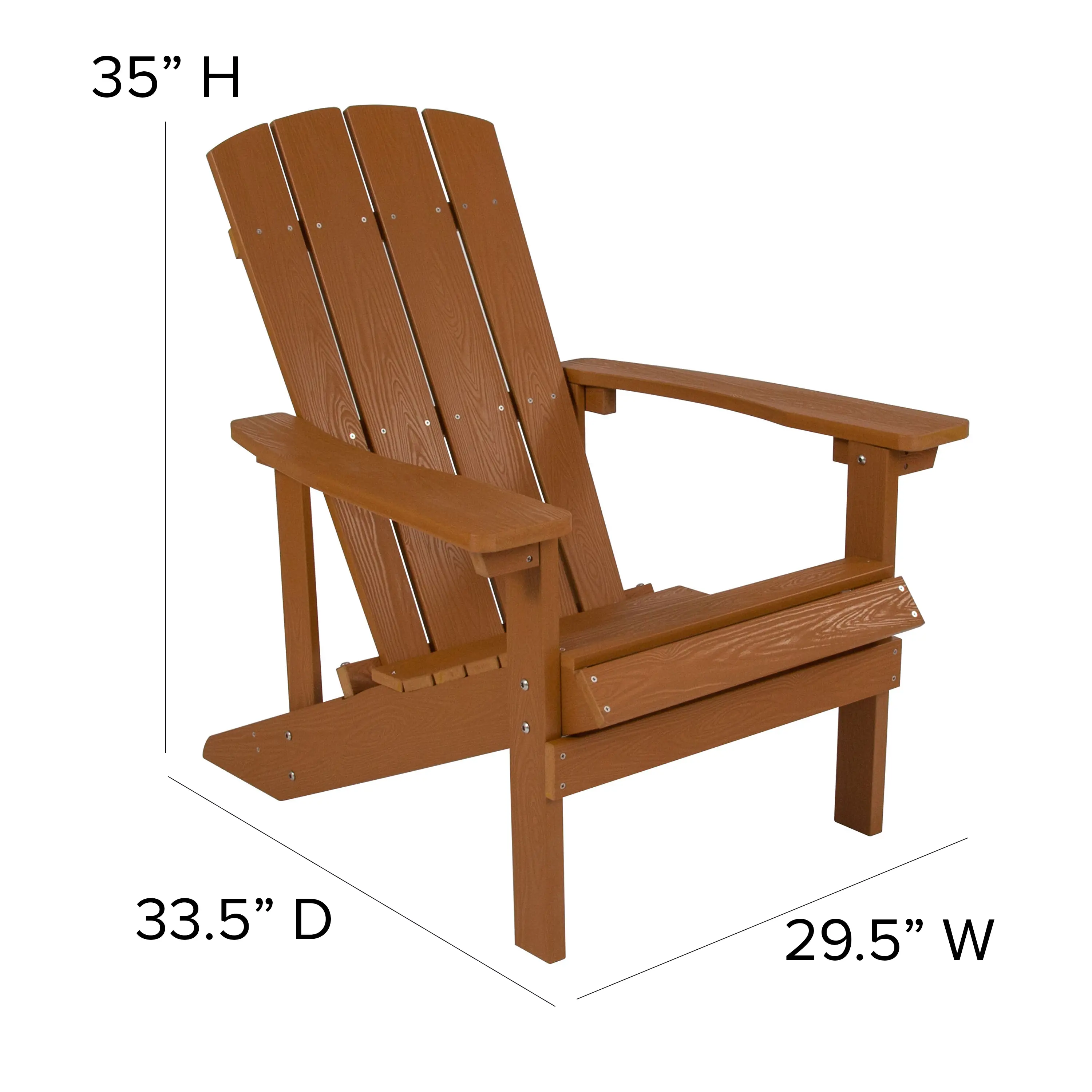 Brown Adirondack Chair-3