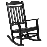 All-Weather Black Rocking Chair