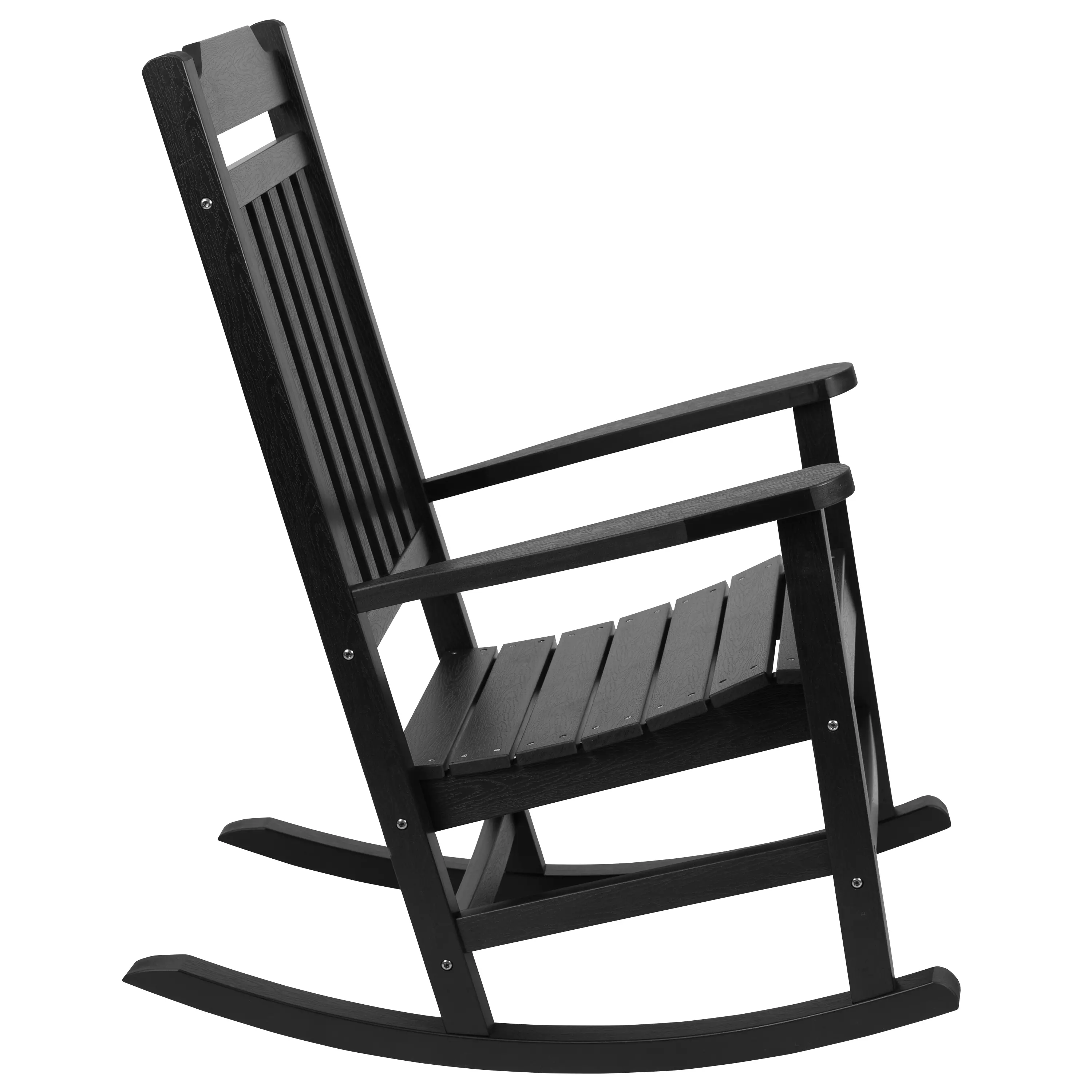 All-Weather Black Rocking Chair-5