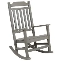 All-Weather Gray Rocking Chair