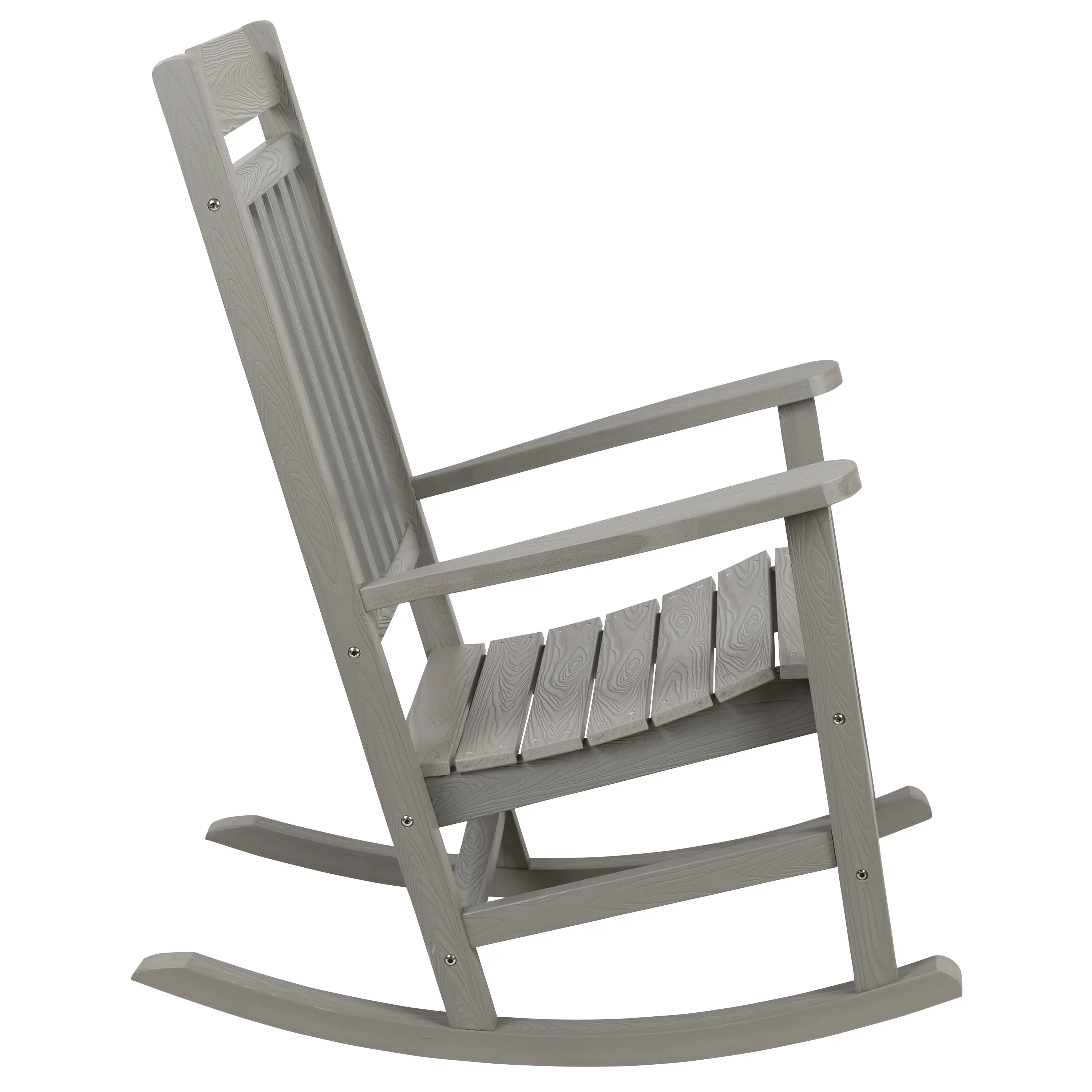 All-Weather Gray Rocking Chair-5