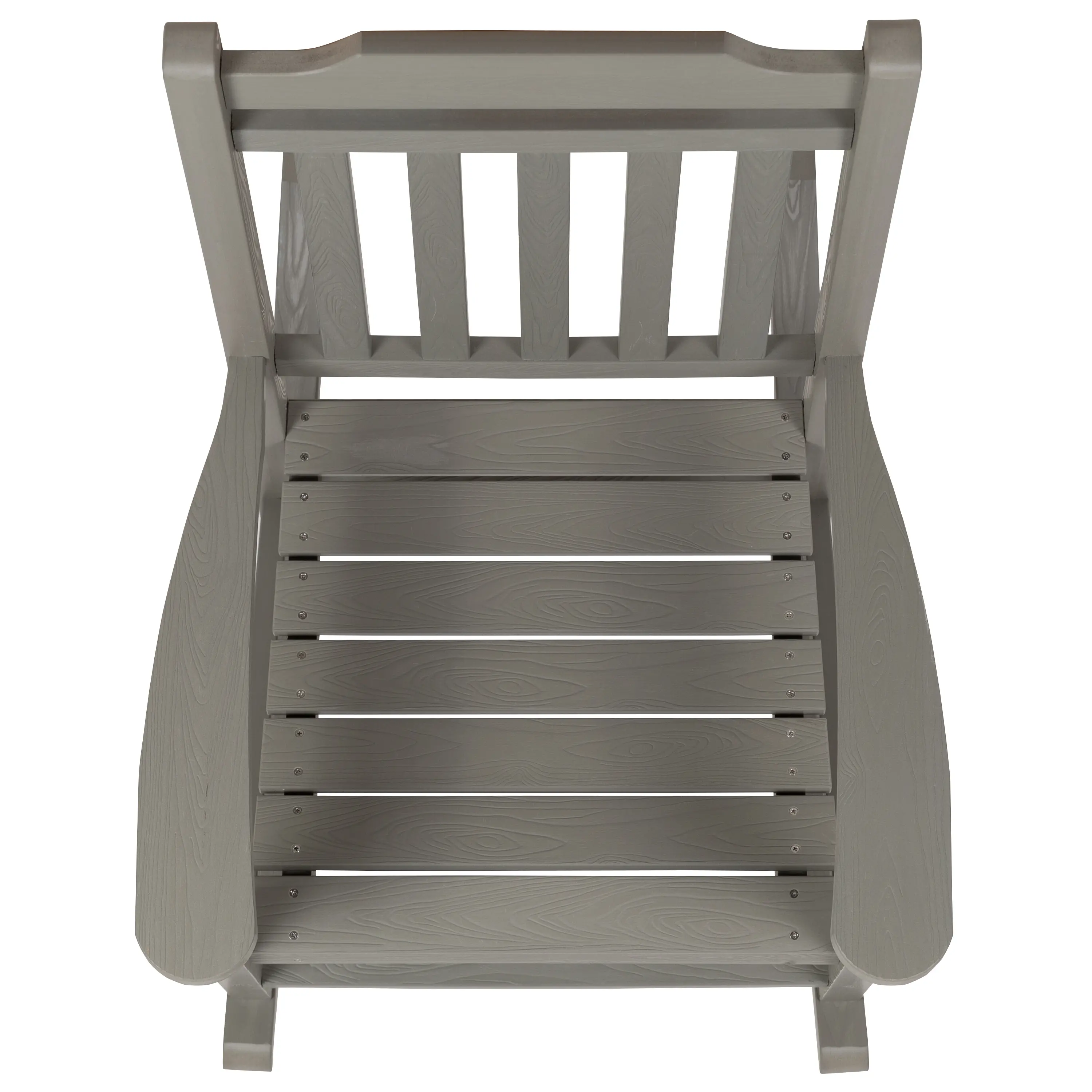 All-Weather Gray Rocking Chair-7
