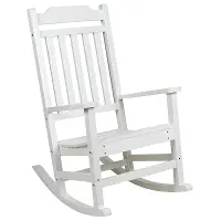 All-Weather White Rocking Chair