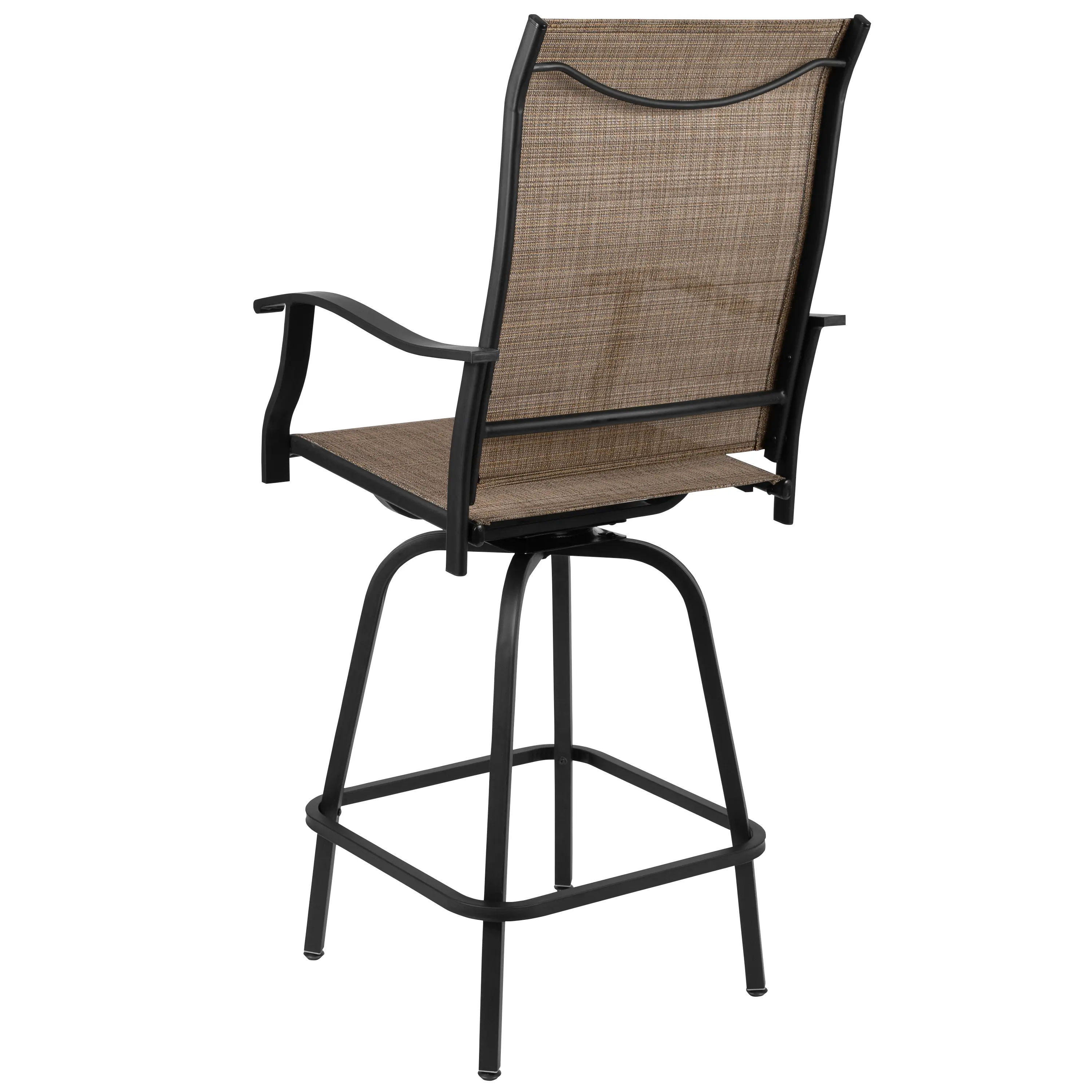 Wren Brown Bar Height Patio Stools, Set of 2-5