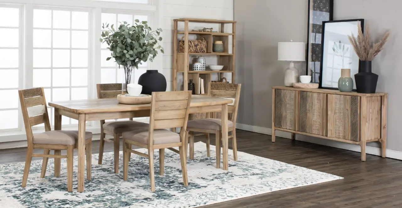 Ellis Light Sand 5 Piece Dining Room Set-1
