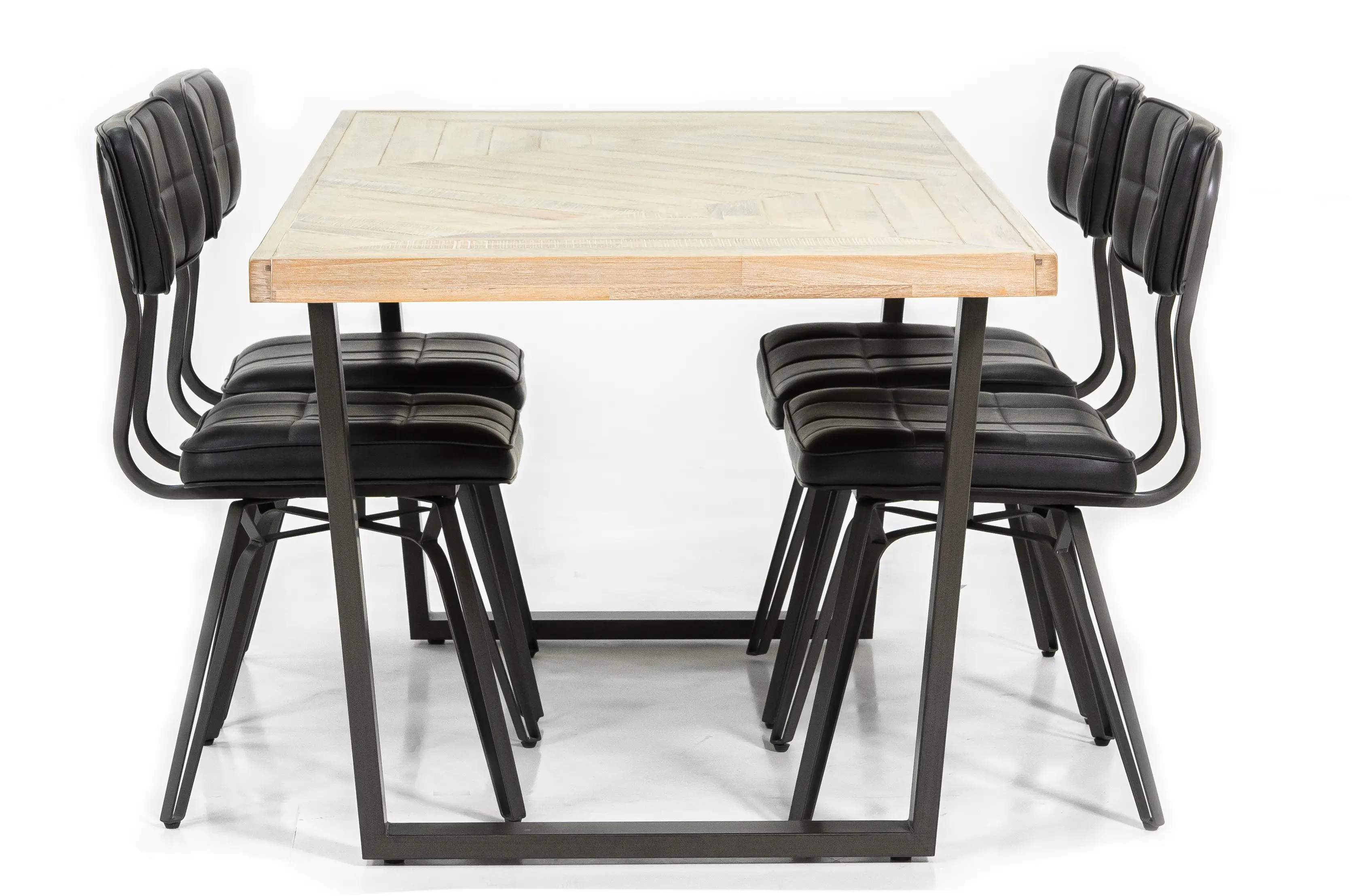 Luna Natural 5 Piece Dining Room Set-4