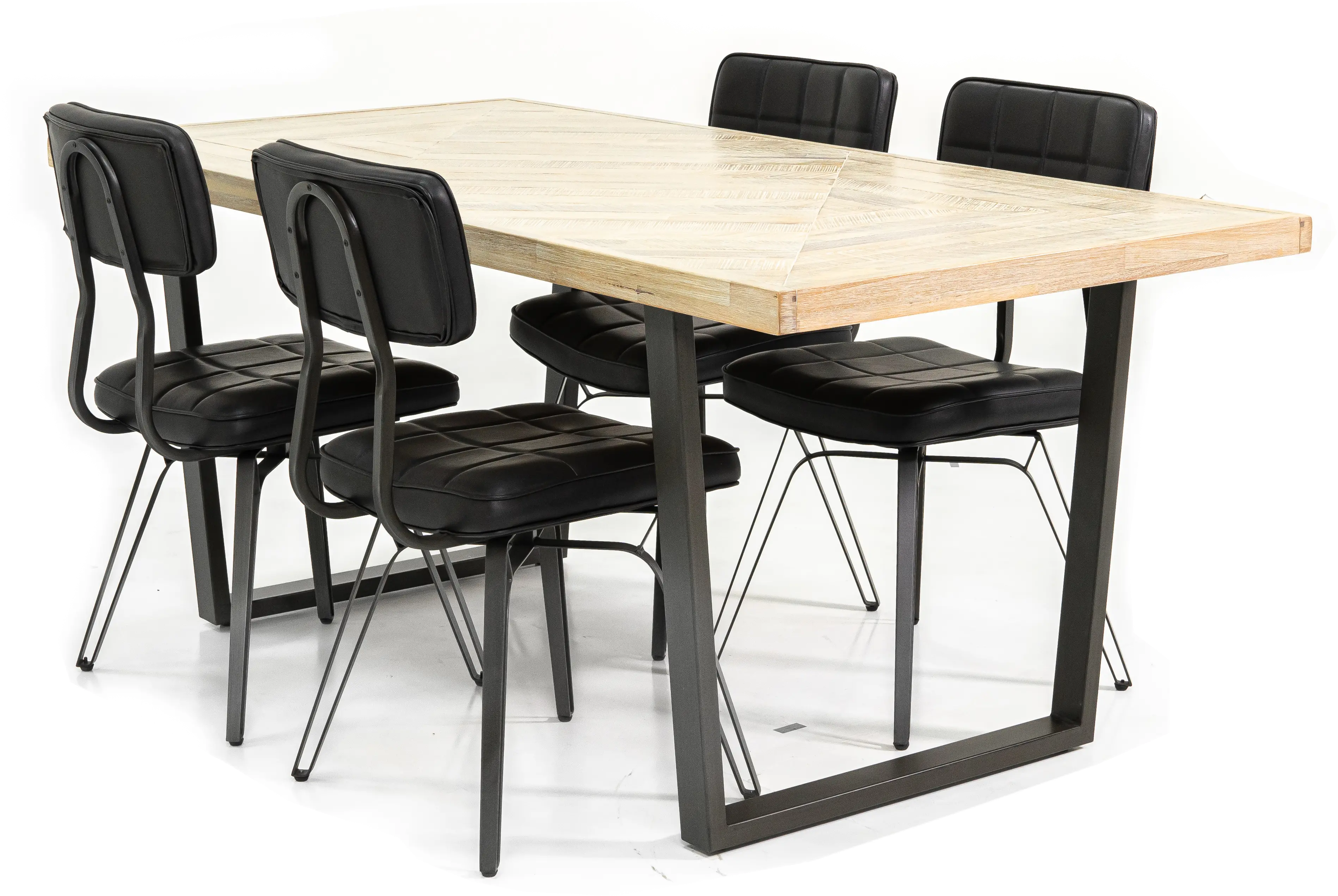 Luna Natural 5 Piece Dining Room Set-5