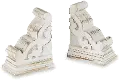 White Washed Corbel Bookend