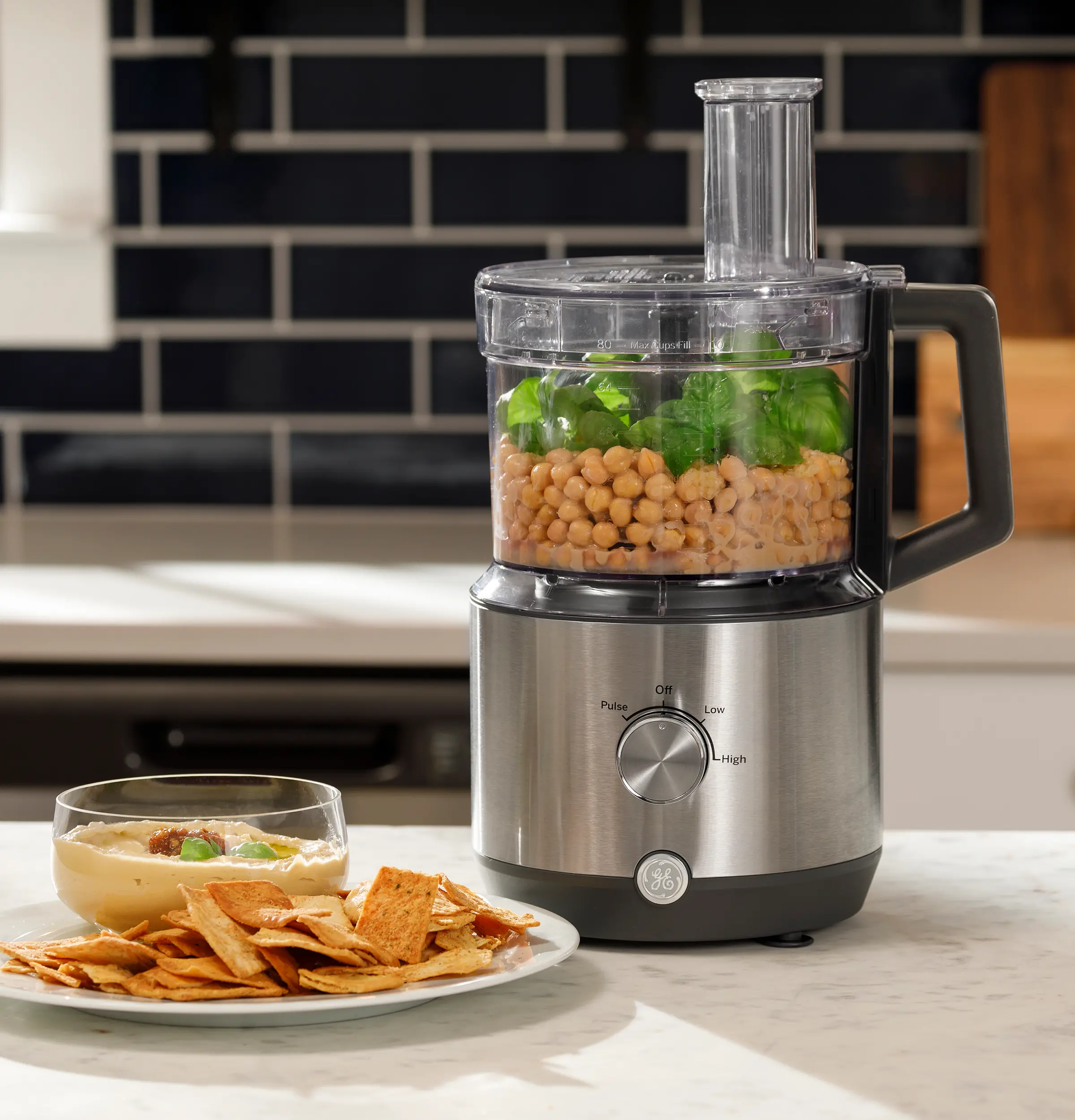 G8P1AASSPSS GE 12 Cup Food Processor System - Stainless Steel-12