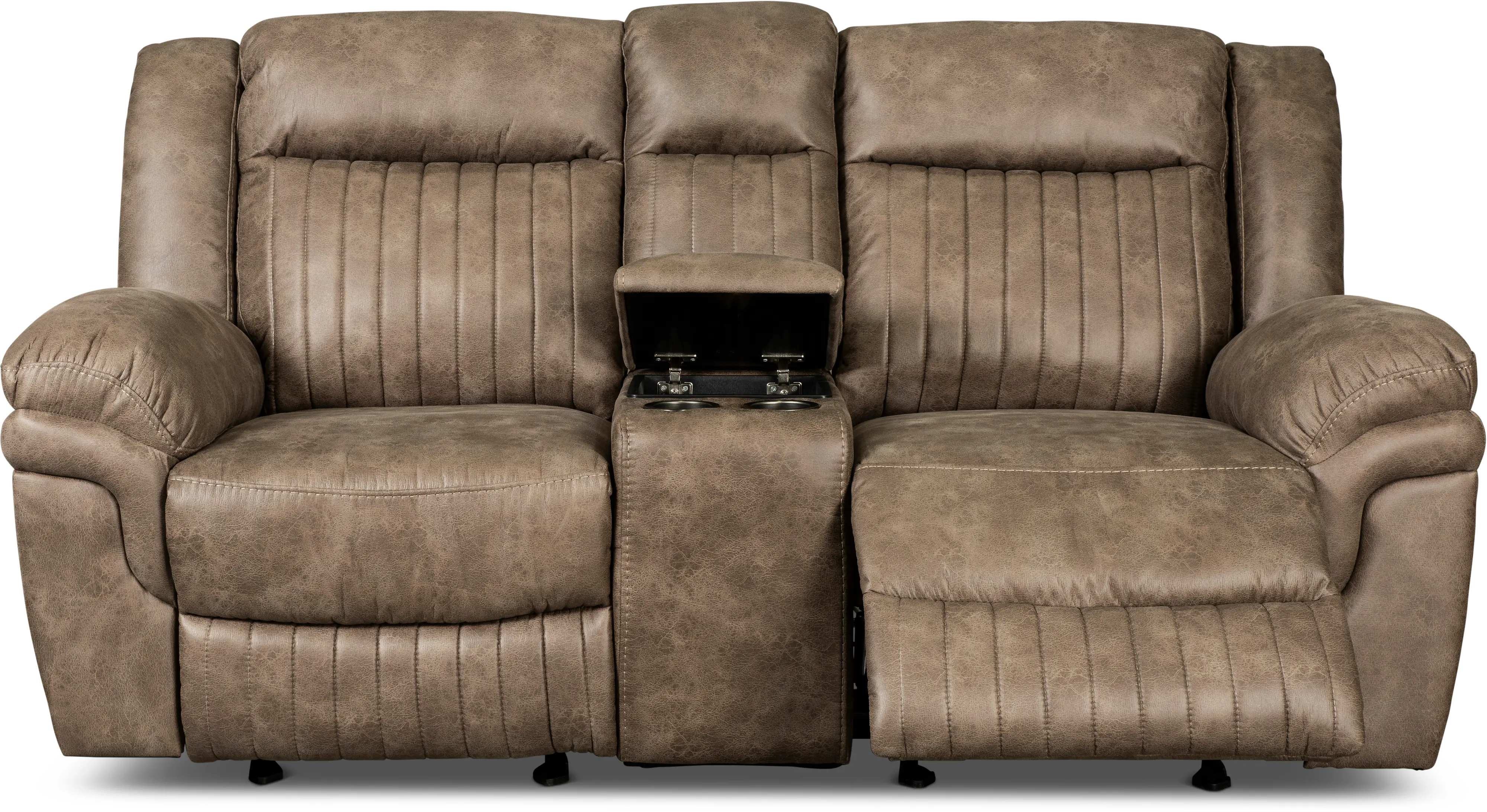 Tumbleweed Light Brown Gliding Reclining Loveseat-3