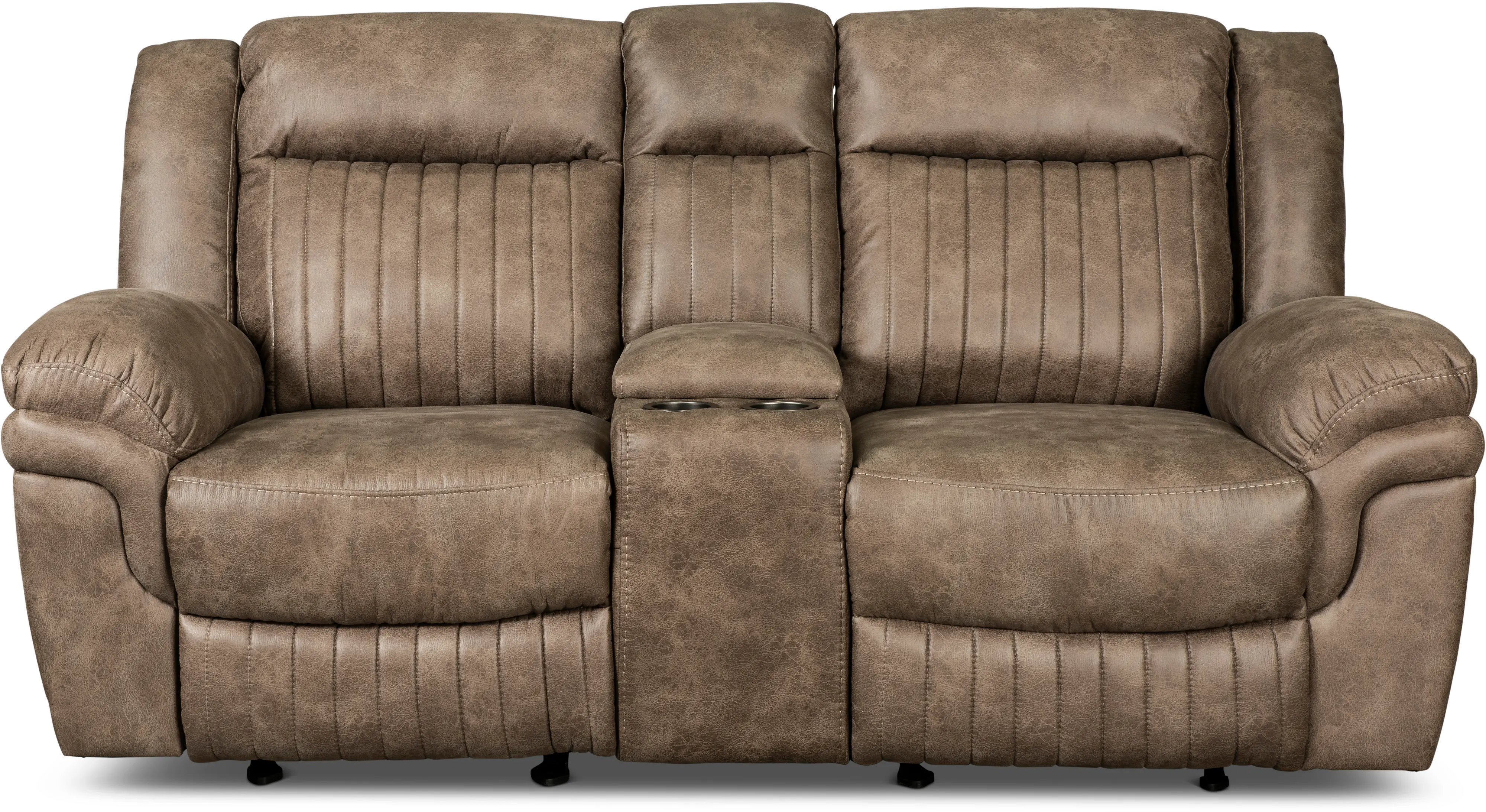 Tumbleweed Light Brown Gliding Reclining Loveseat-4