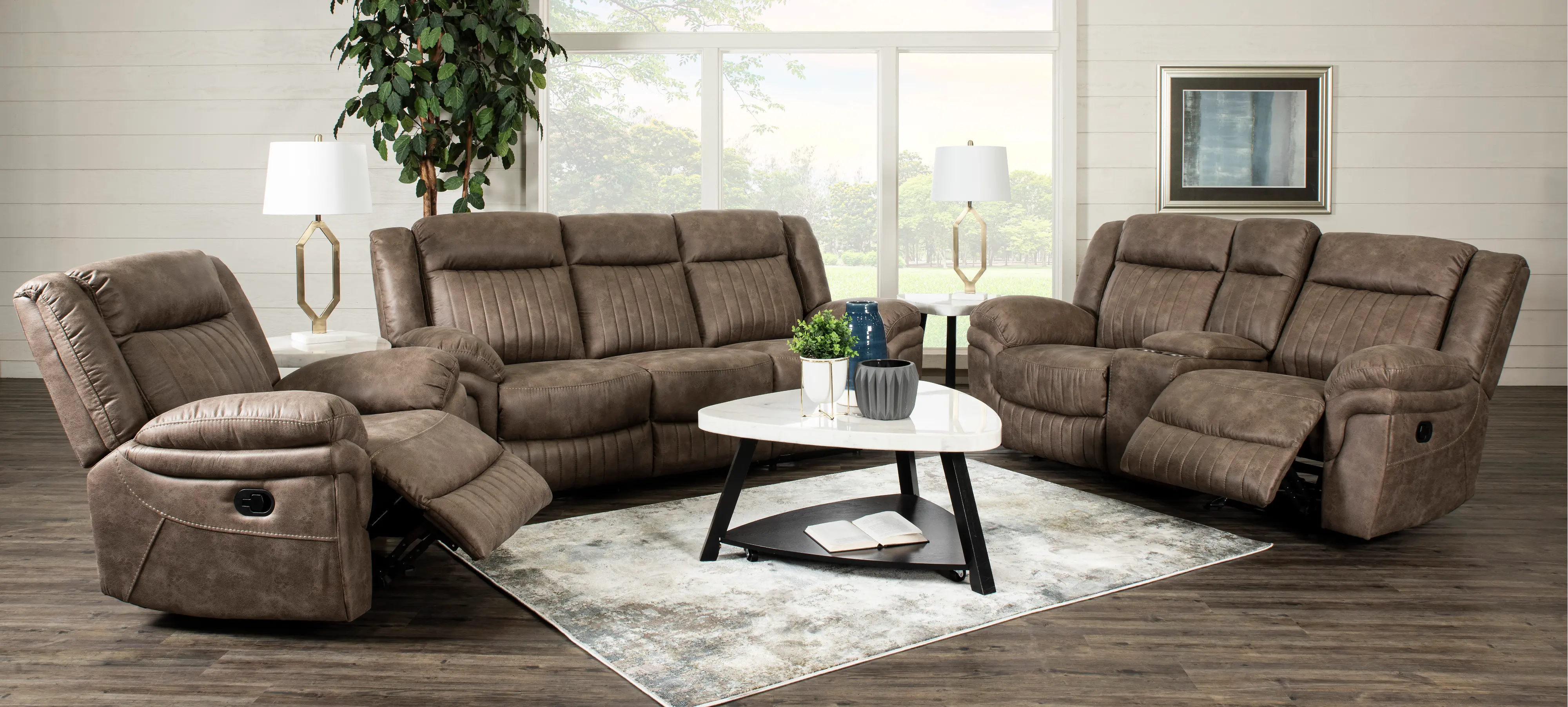 Tumbleweed Light Brown Recliner-2