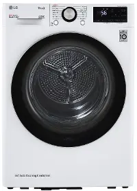 DLHC1455W LG Compact Smart Front Load Electric Dryer with Dual Inverter - 4.2 cu ft White