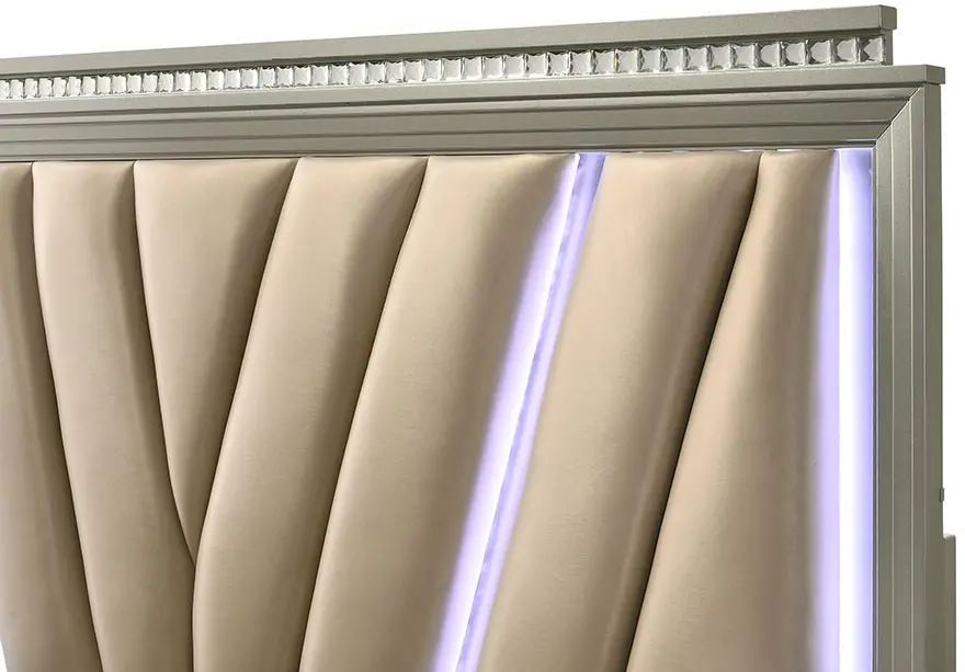 Radiant Platinum 4 Piece Queen Bedroom Set-5