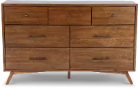 Robin Mid-Century Modern Brown Dresser