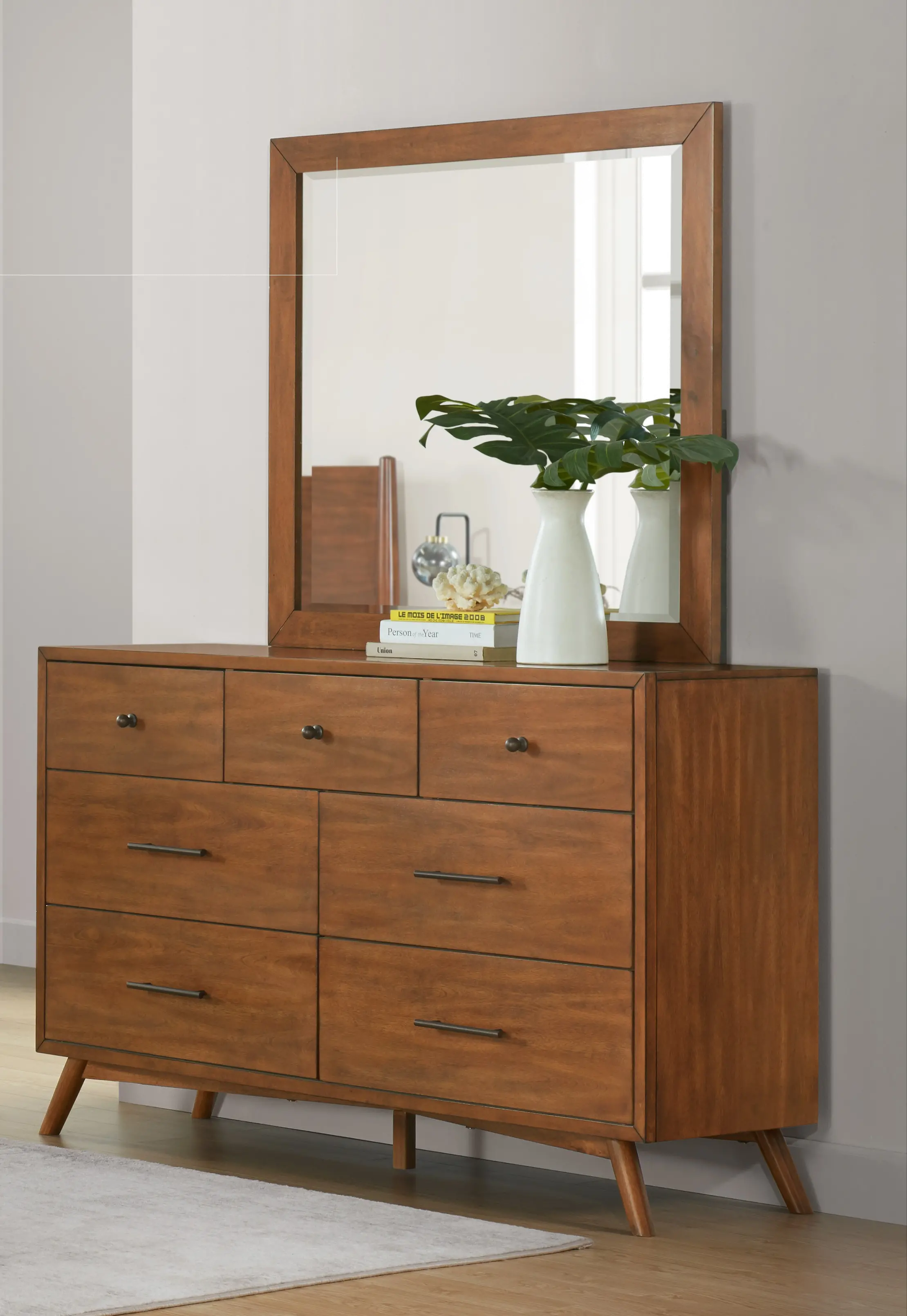 Robin Mid-Century Modern Brown Dresser-2