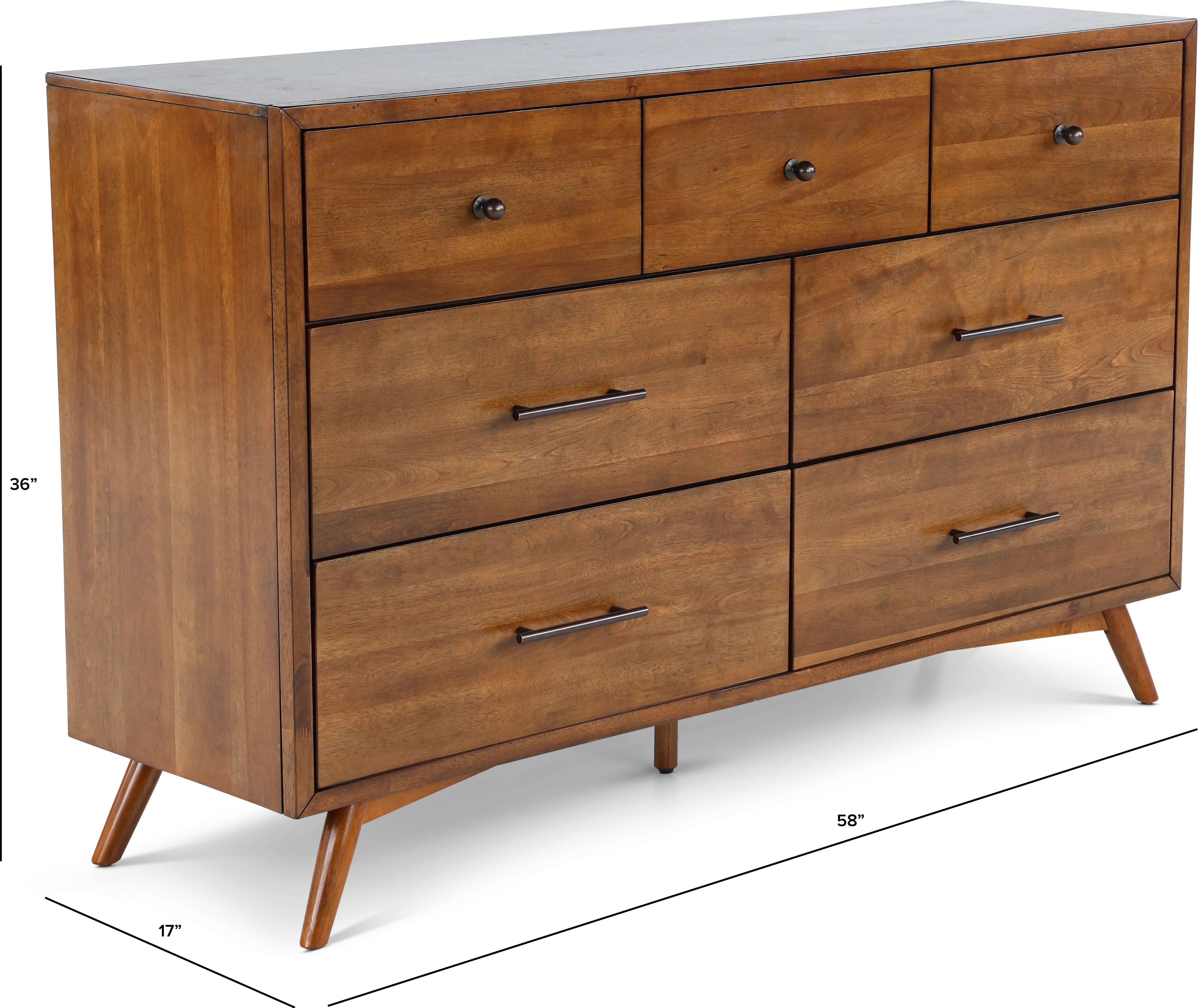 Robin Mid-Century Modern Brown Dresser-3