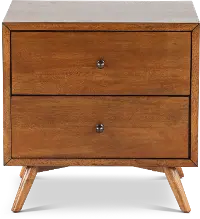 Robin Mid-Century Modern Brown Nightstand
