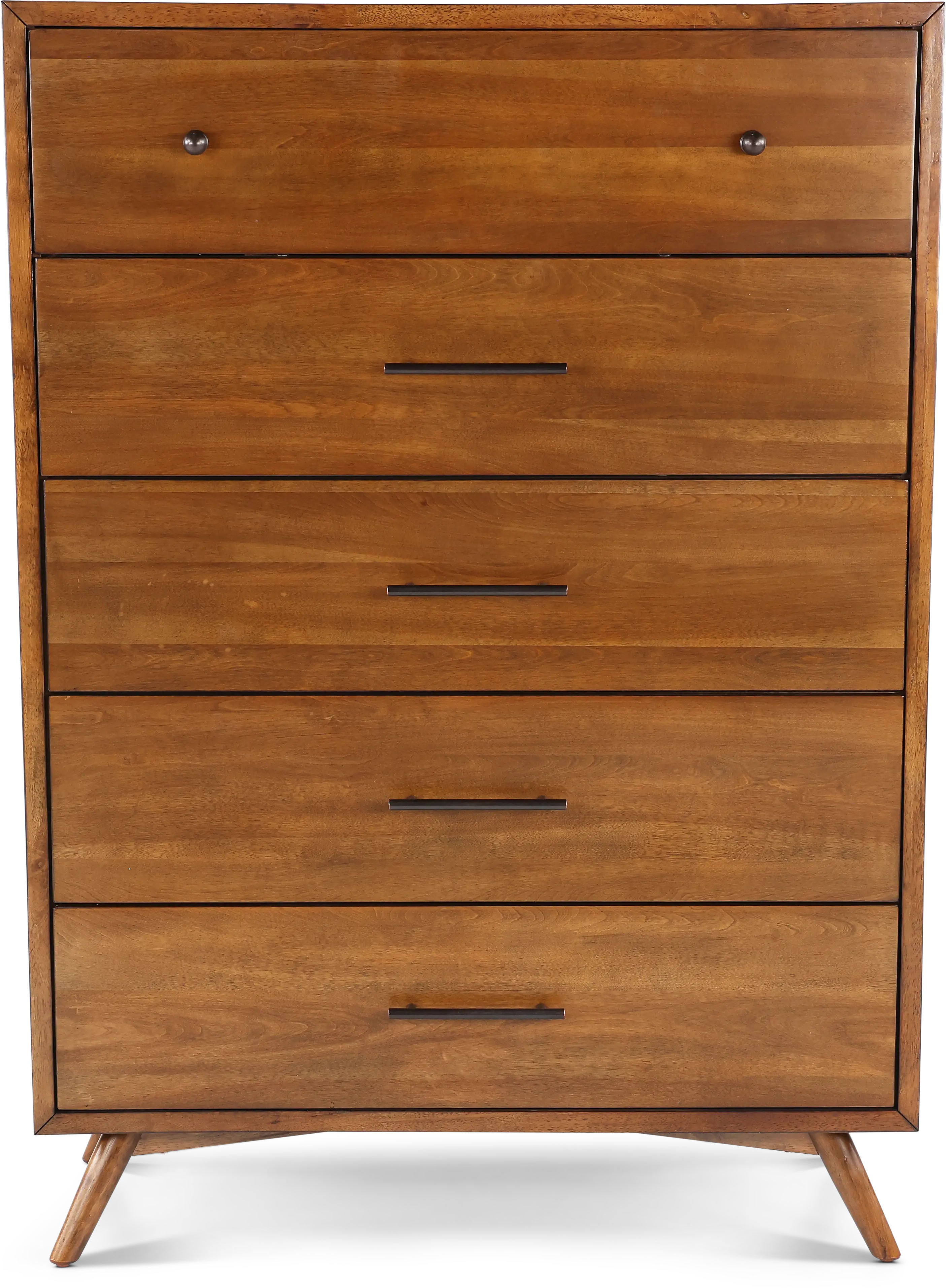 Robin Mid-Century Modern Brown Chest of Drawers-1