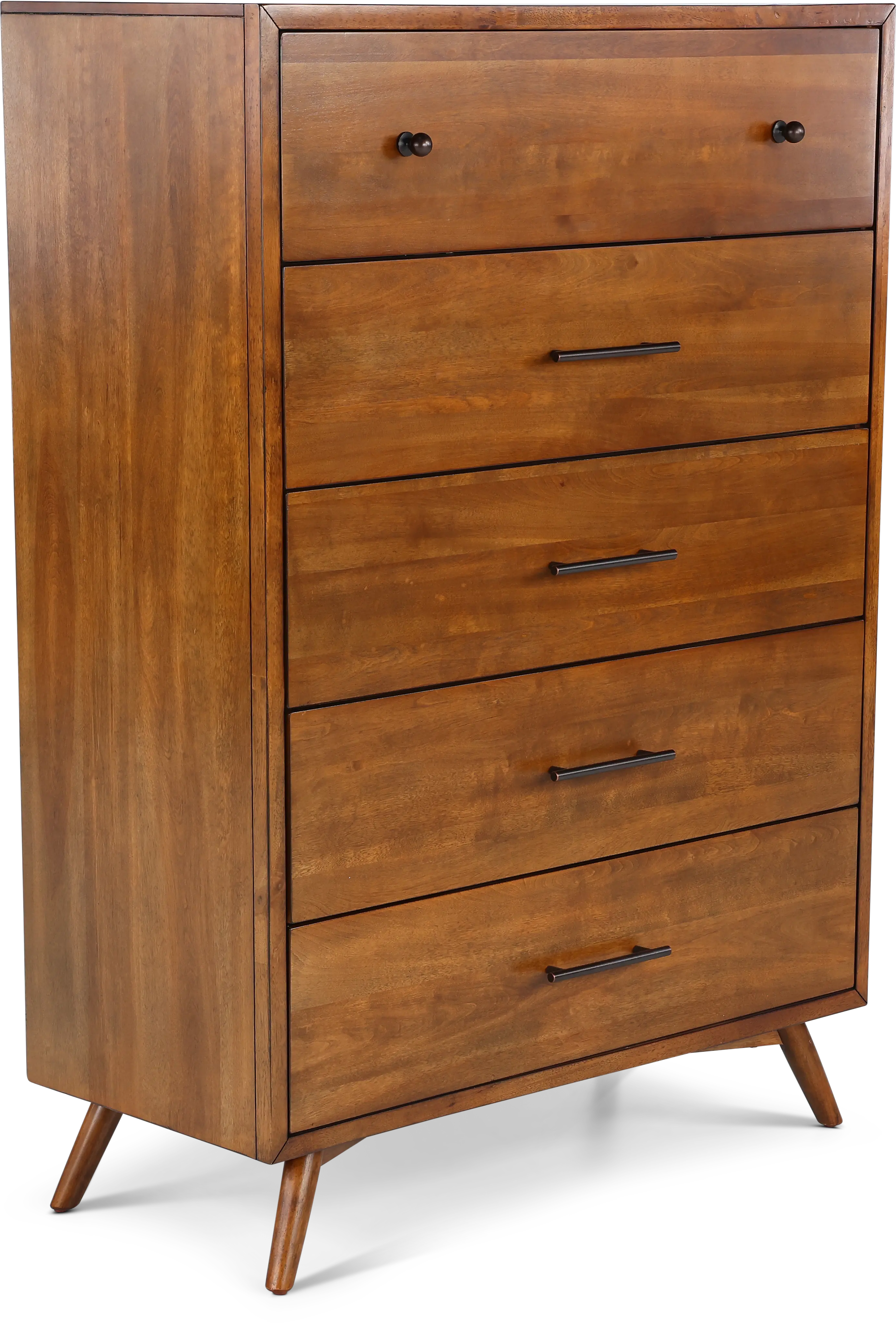 Robin Mid-Century Modern Brown Chest of Drawers-4