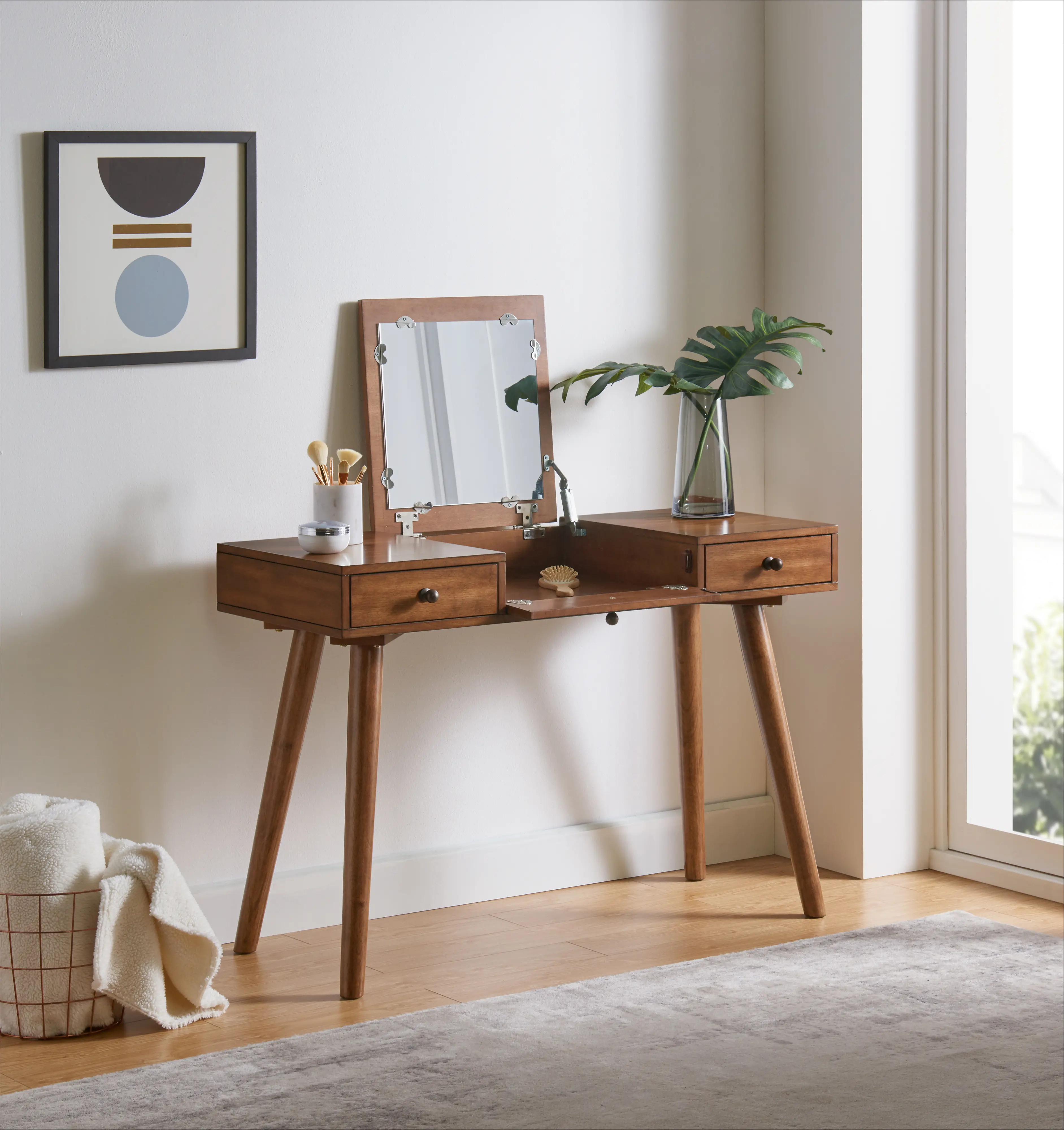 Robin Brown Vanity Desk-2