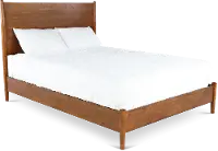 Robin Mid-Century Modern Brown Queen Platform Bed