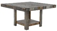 Loft Pine Charcoal Brown Dining Table