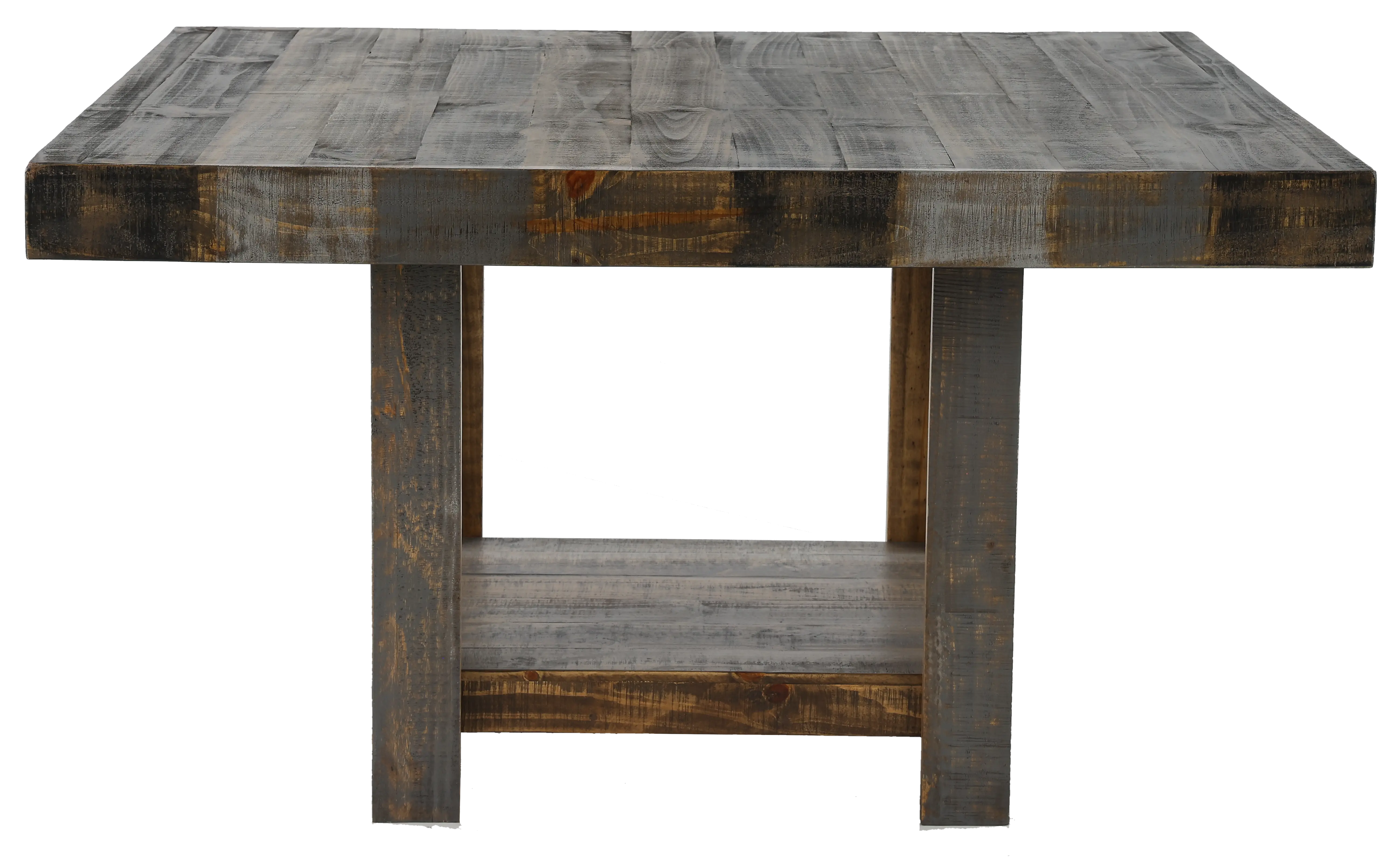 Loft Pine Charcoal Brown Dining Table-4