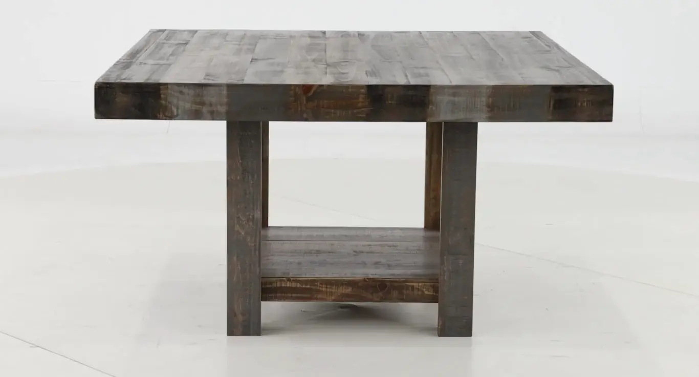 Loft Pine Charcoal Brown Dining Table-8