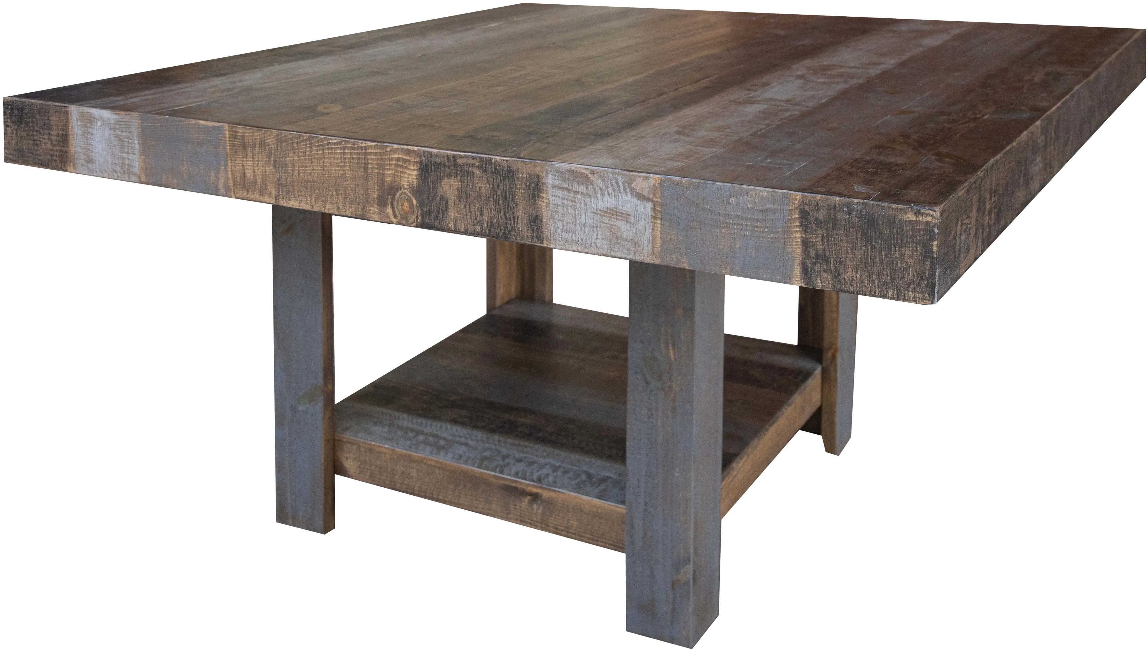 Loft Rustic Pine Dining Table-6