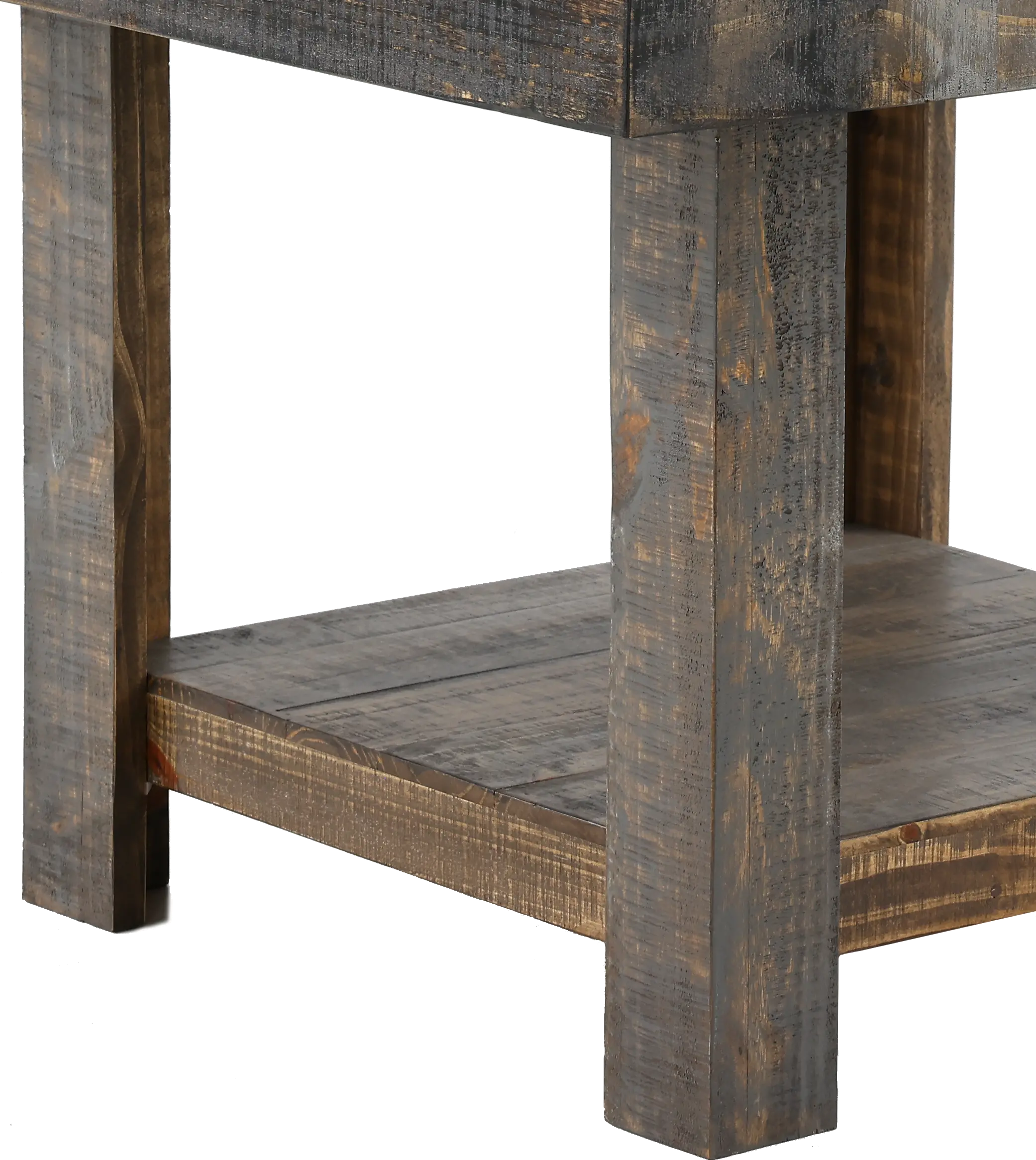 Loft Rustic Pine Dining Table-7