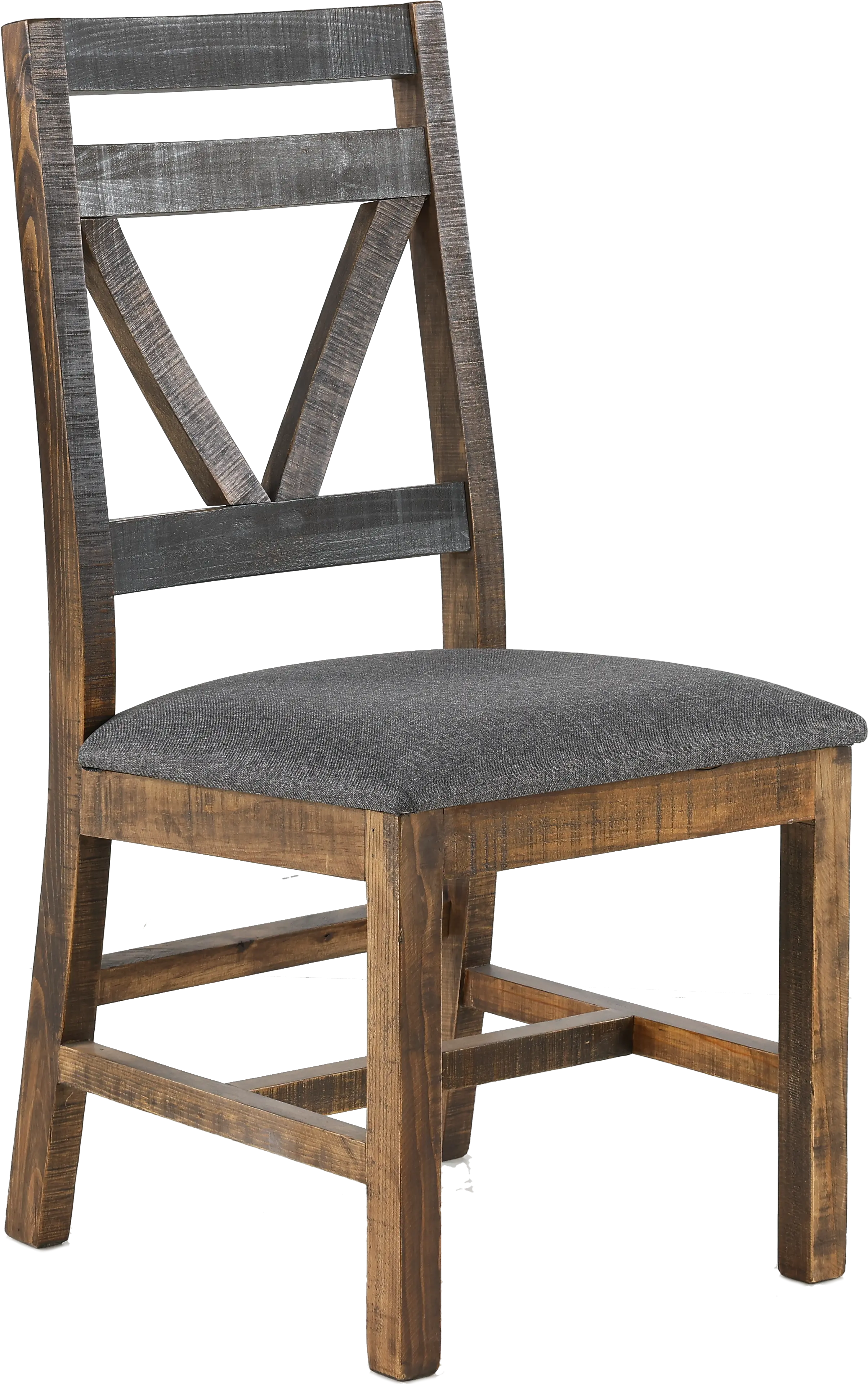 Loft Rustic Pine Dining Chair-1