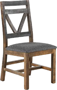 Loft Rustic Pine Dining Chair