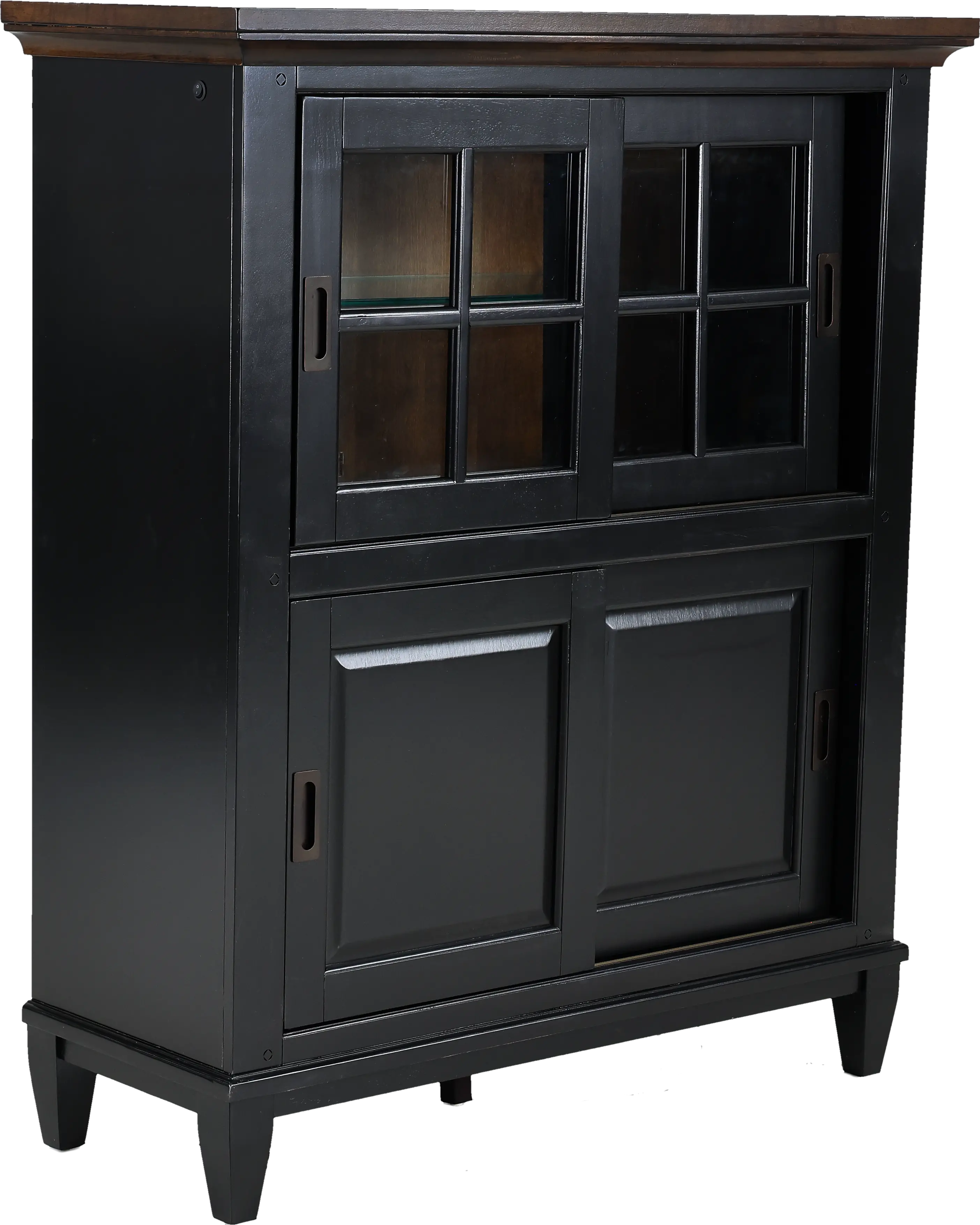 Lakeside Black Curio Cabinet-4